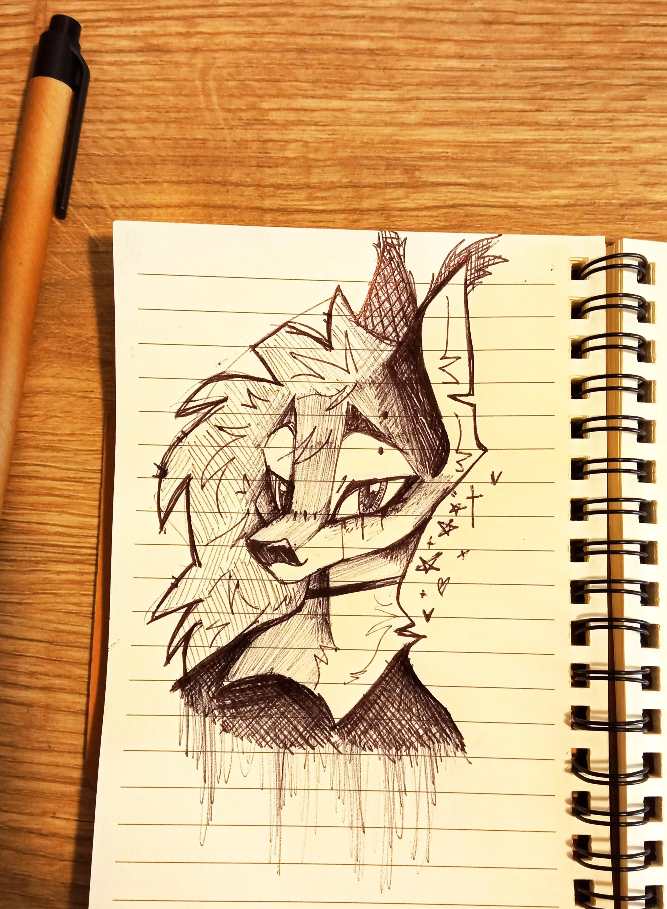 ðŸ¤ðŸ–¤Sketched ink sona portraits for 10 usd!ðŸ–¤ðŸ¤ (Commissions open)