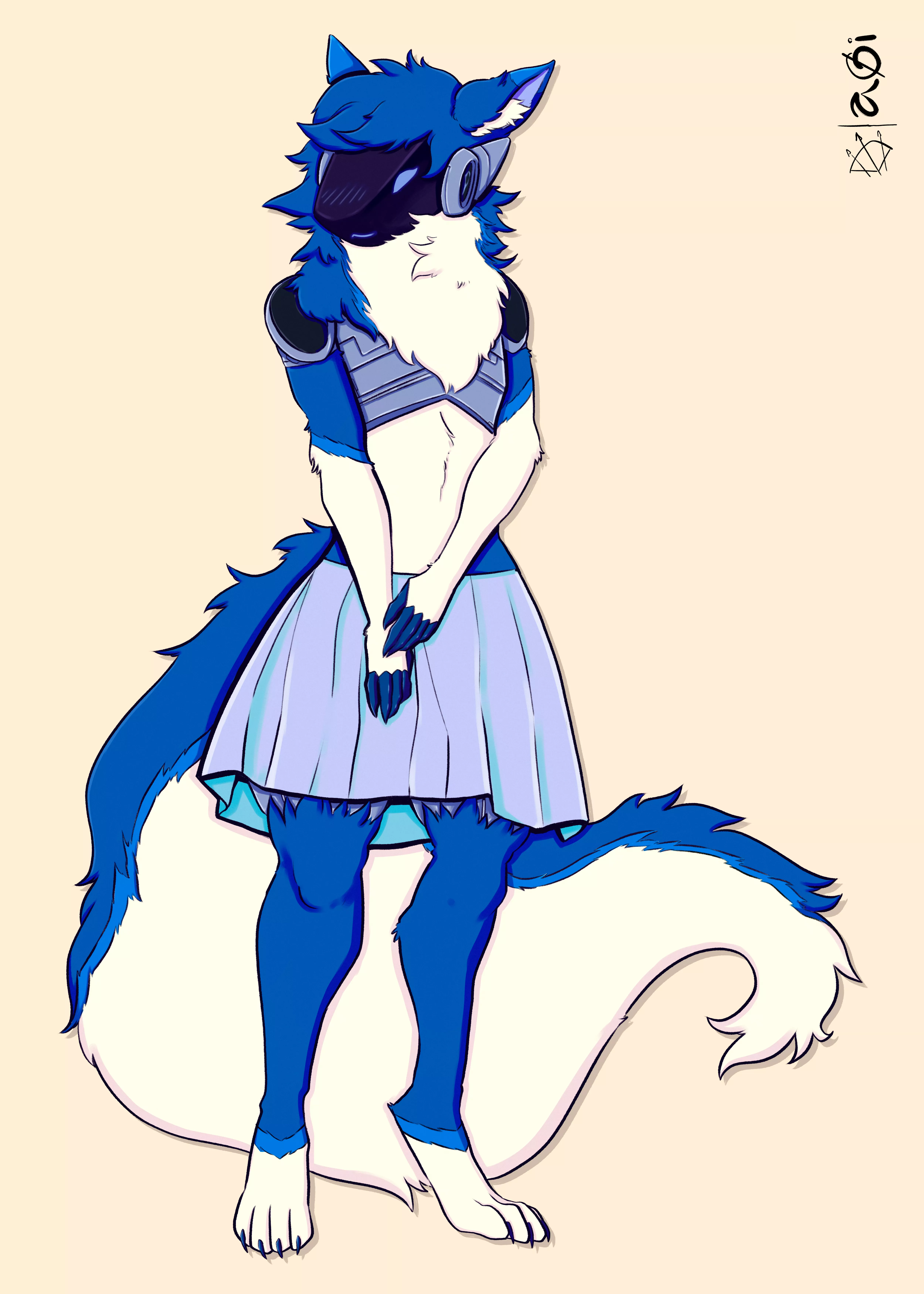 Skirt proto boi! (Art by @axsmn on Twitter)