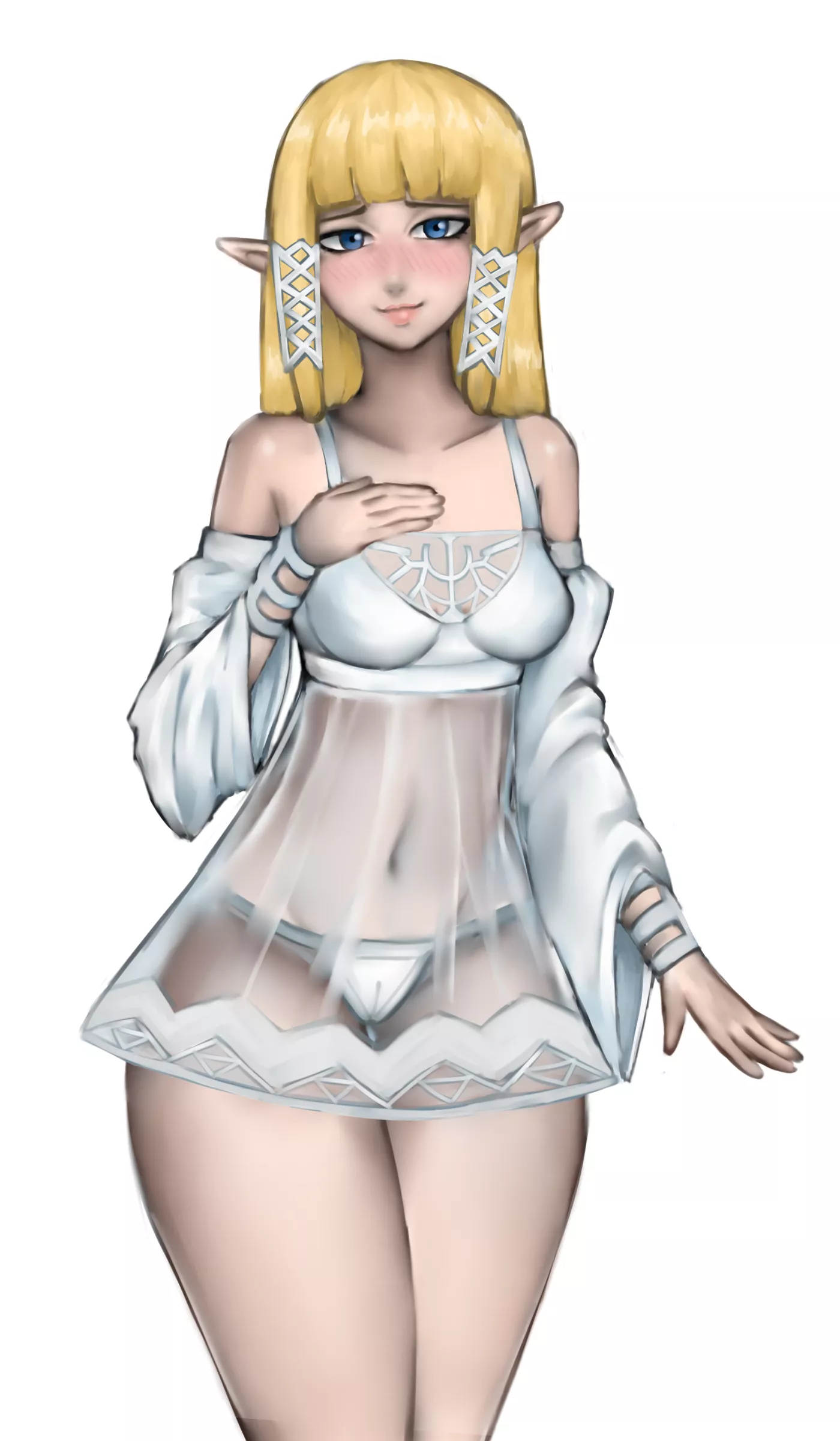 Skyward Sword Zelda in Lingerie [ogatami]