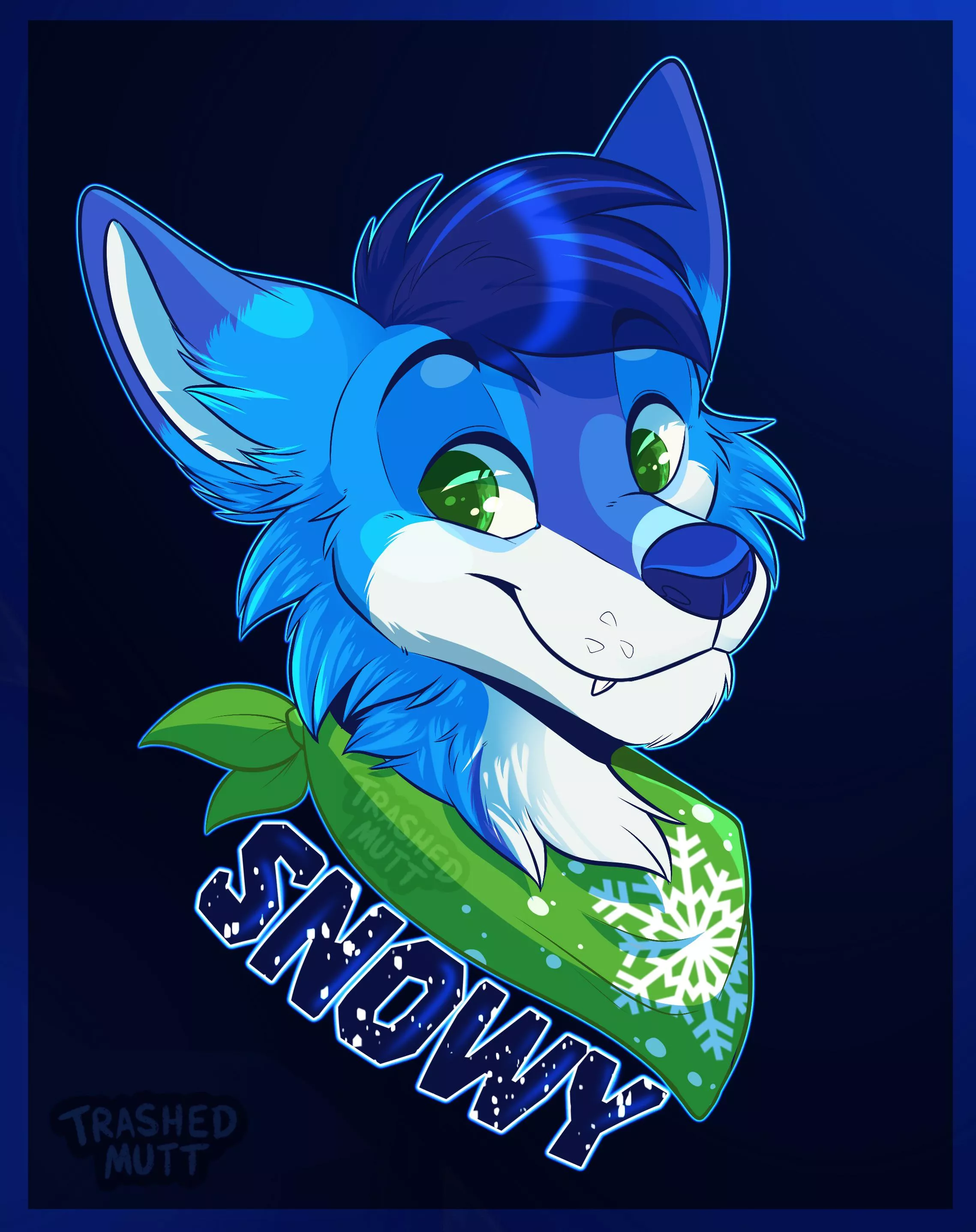 Snowy Folf ❄️ (art by me - trashedmutt on twitter)