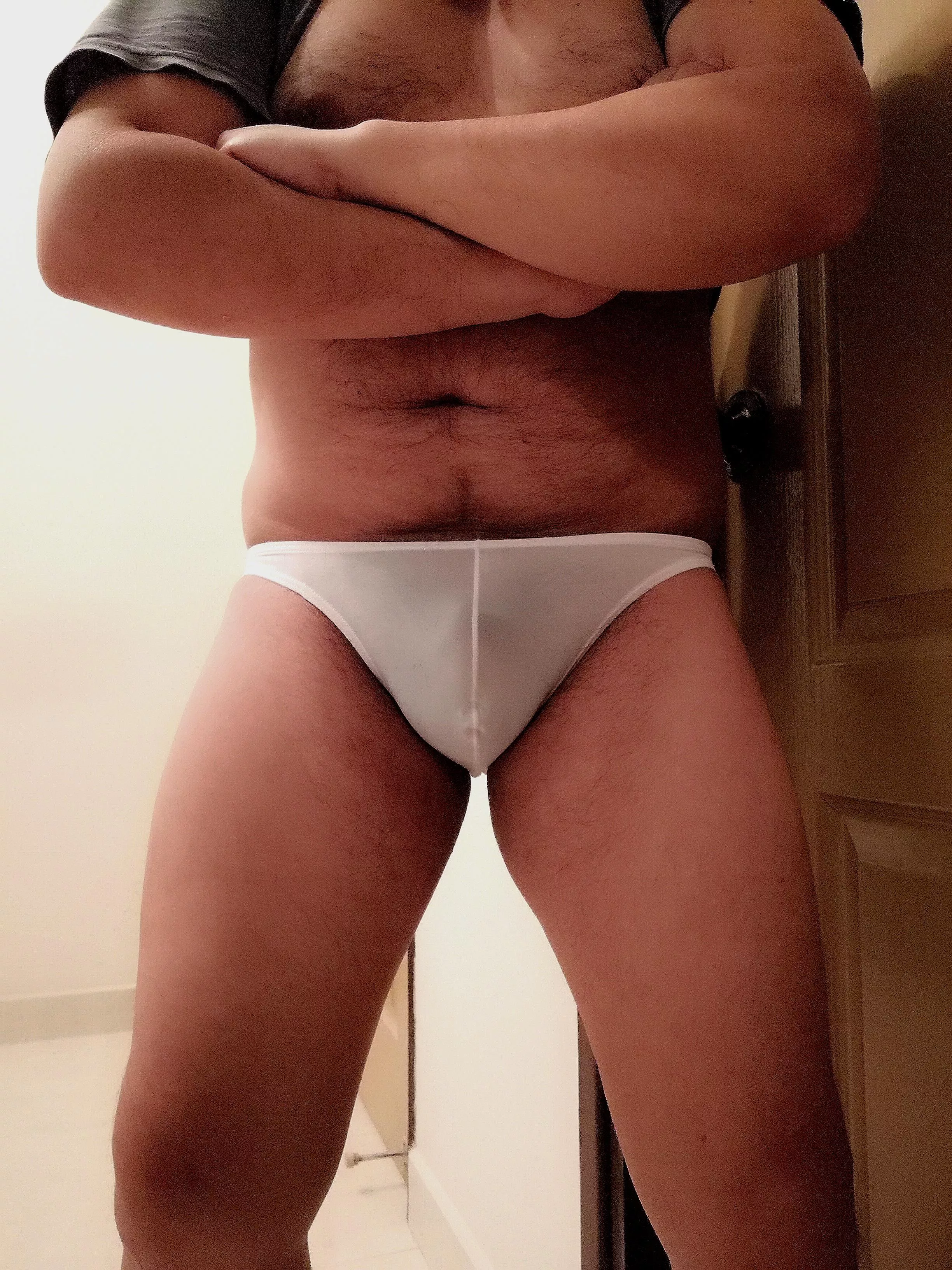 Snug underwear sets the mood for the day.