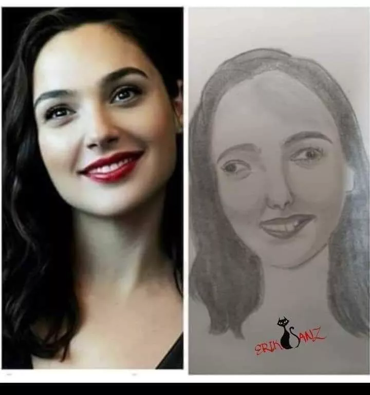 So, Lucie Wilde is a bad drawn version of Gal Gadot...