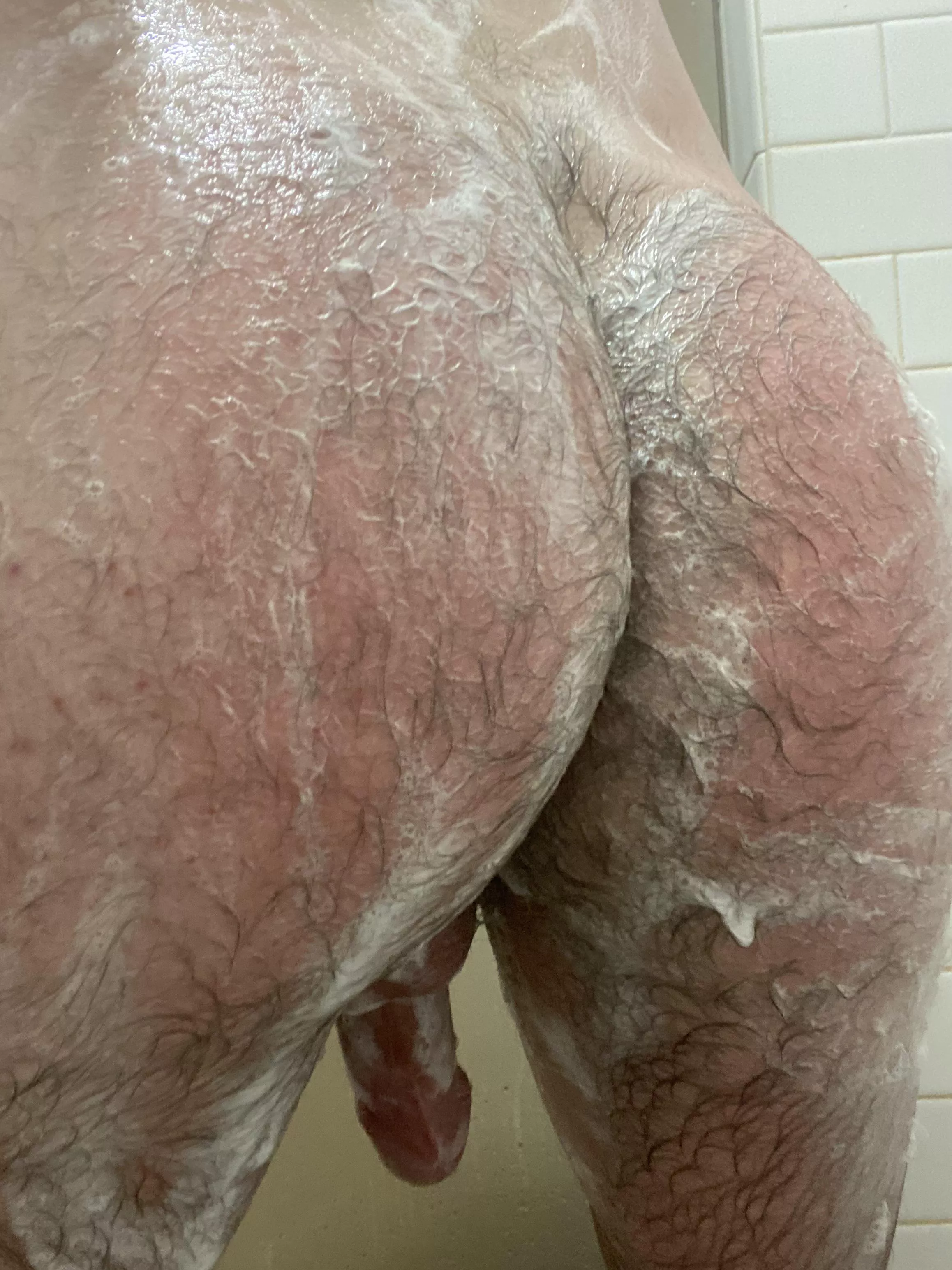 Soapy man ass