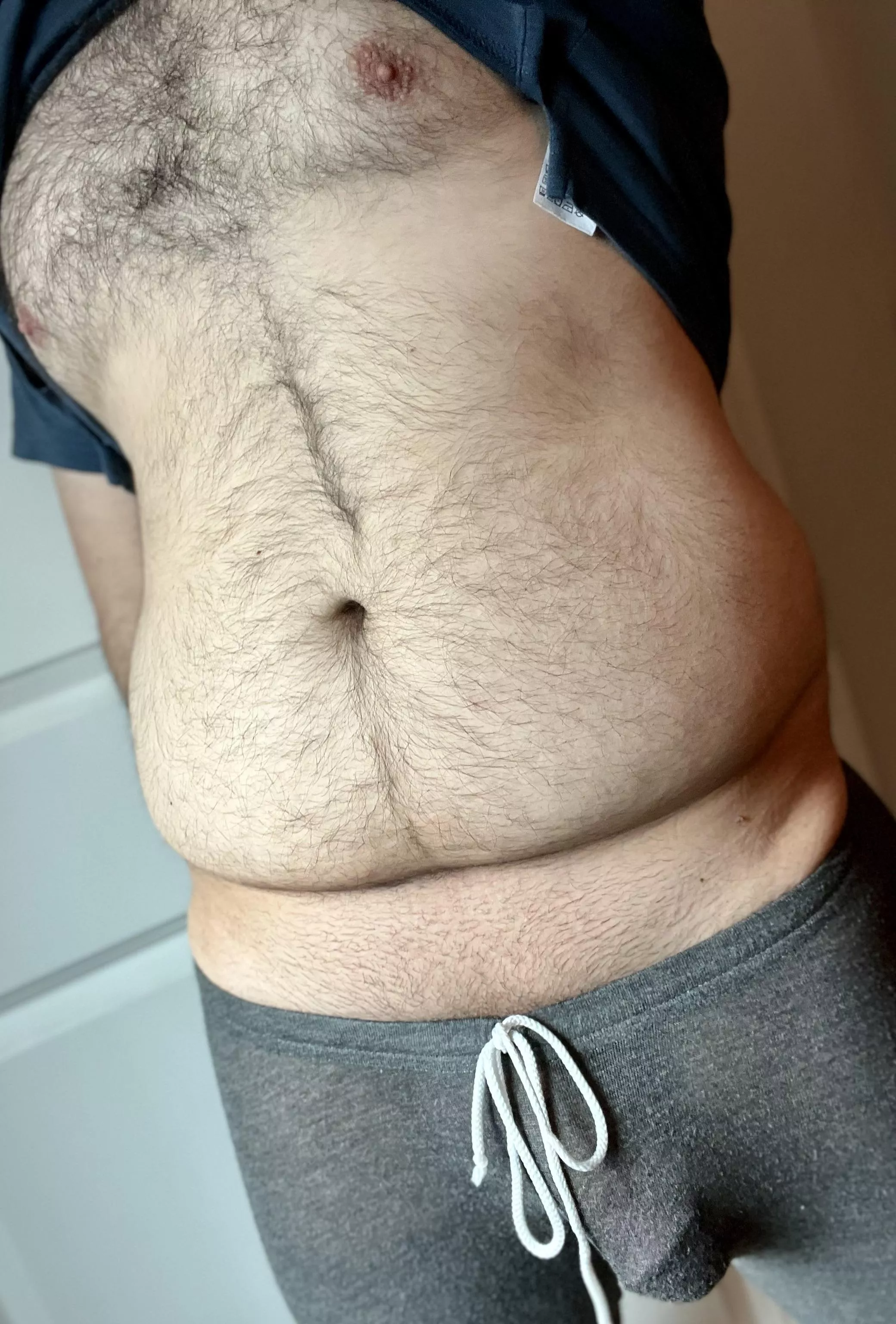 Soft cock outline on this fine morning