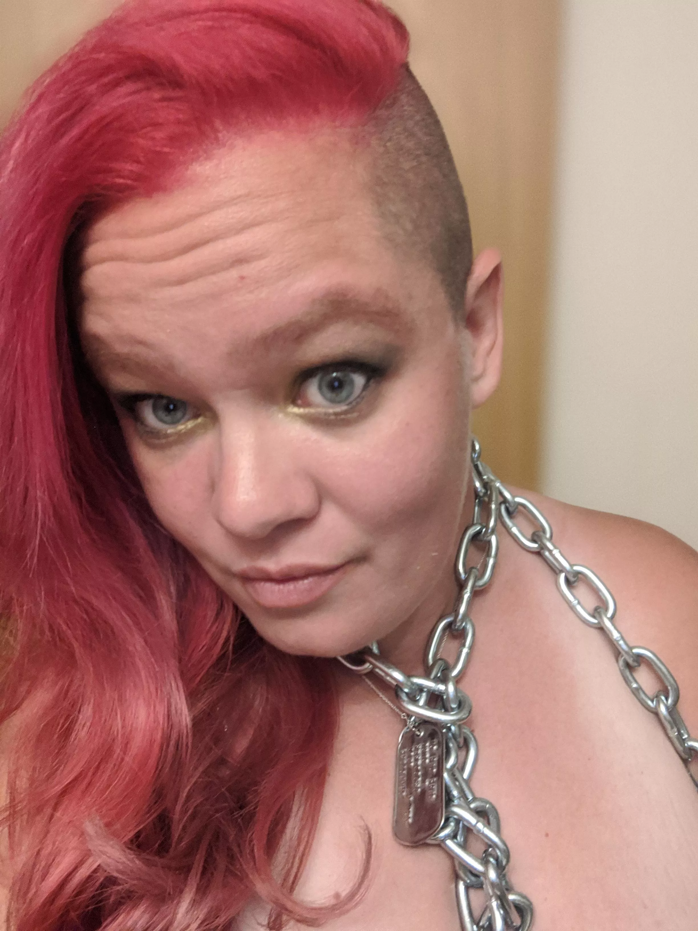 Sometimes bdsm means doing what you're told with your hair. And chains. Always chains