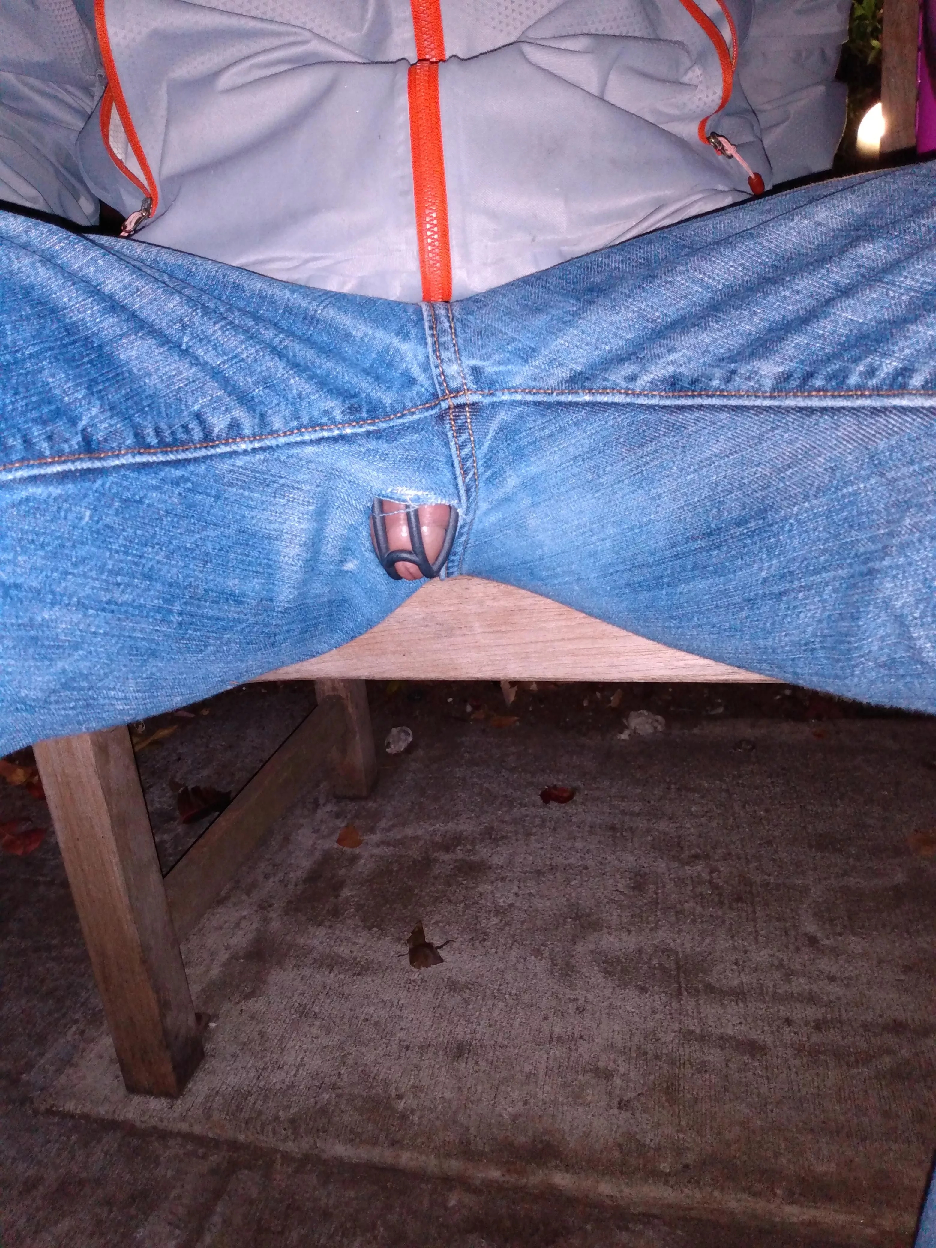 Sometimes you rip your pants in just the right way. How embarrassing!