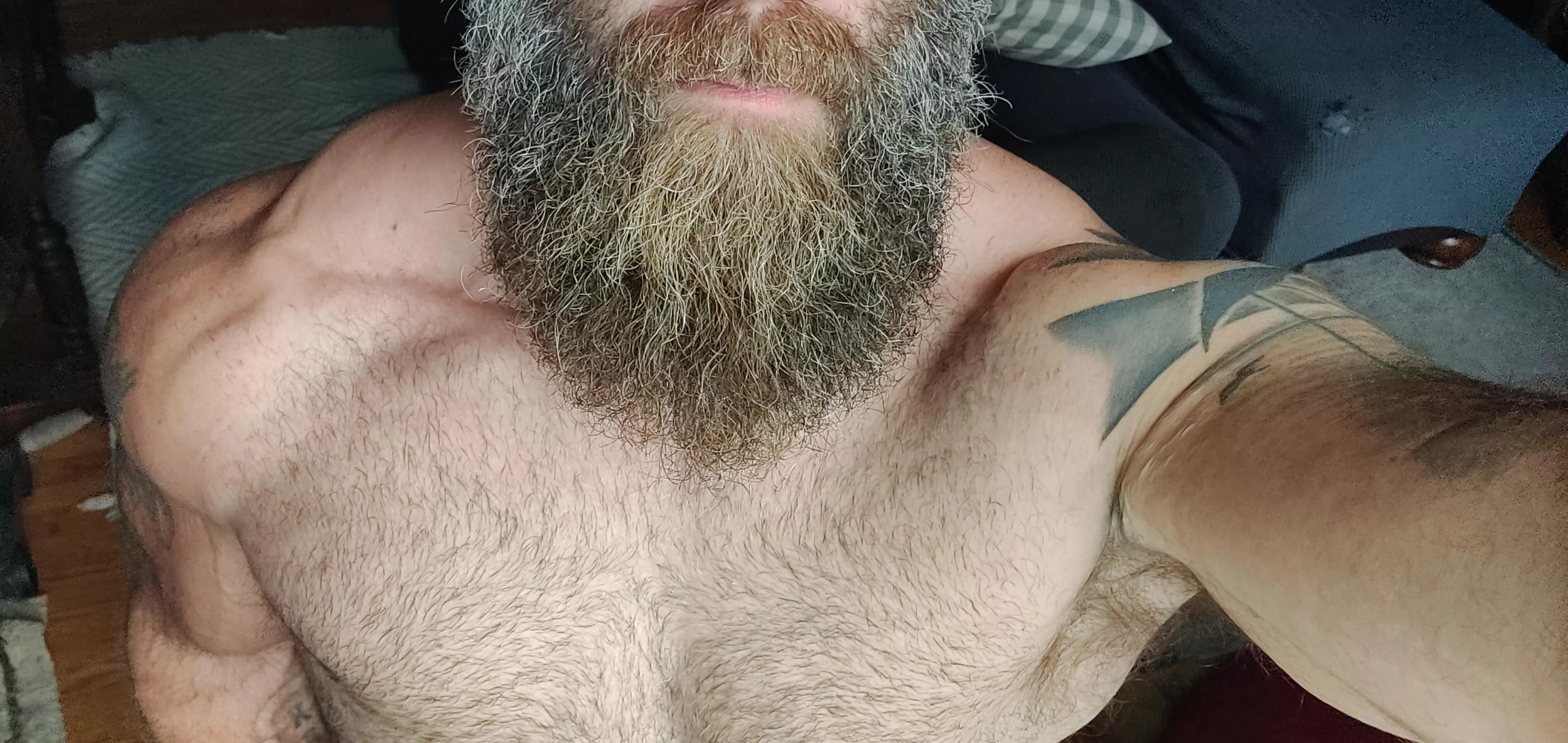 Sorry if the beard gets in the way of the chest hair. 😆