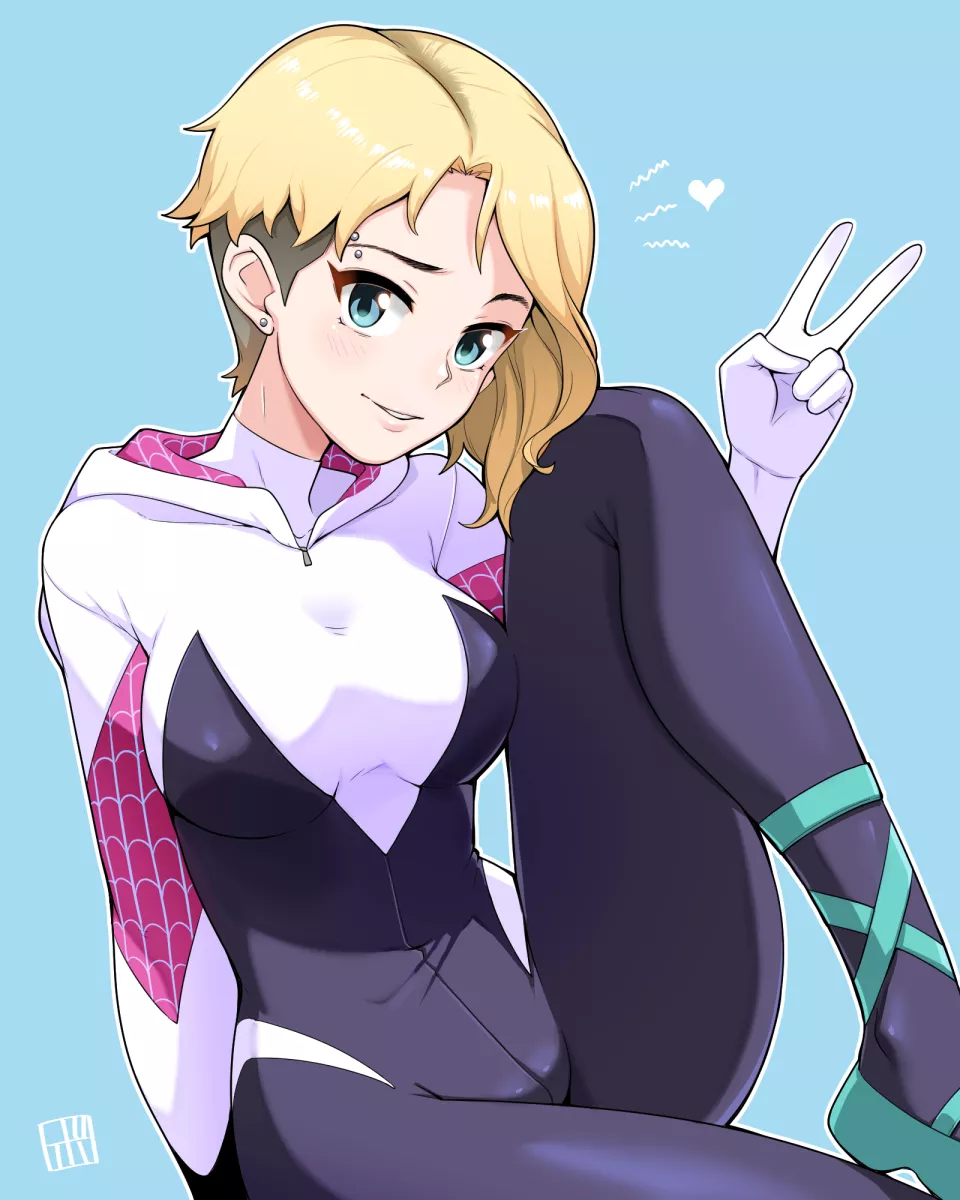 Spider-Gwen Peace (Bowieknife) [Marvel]