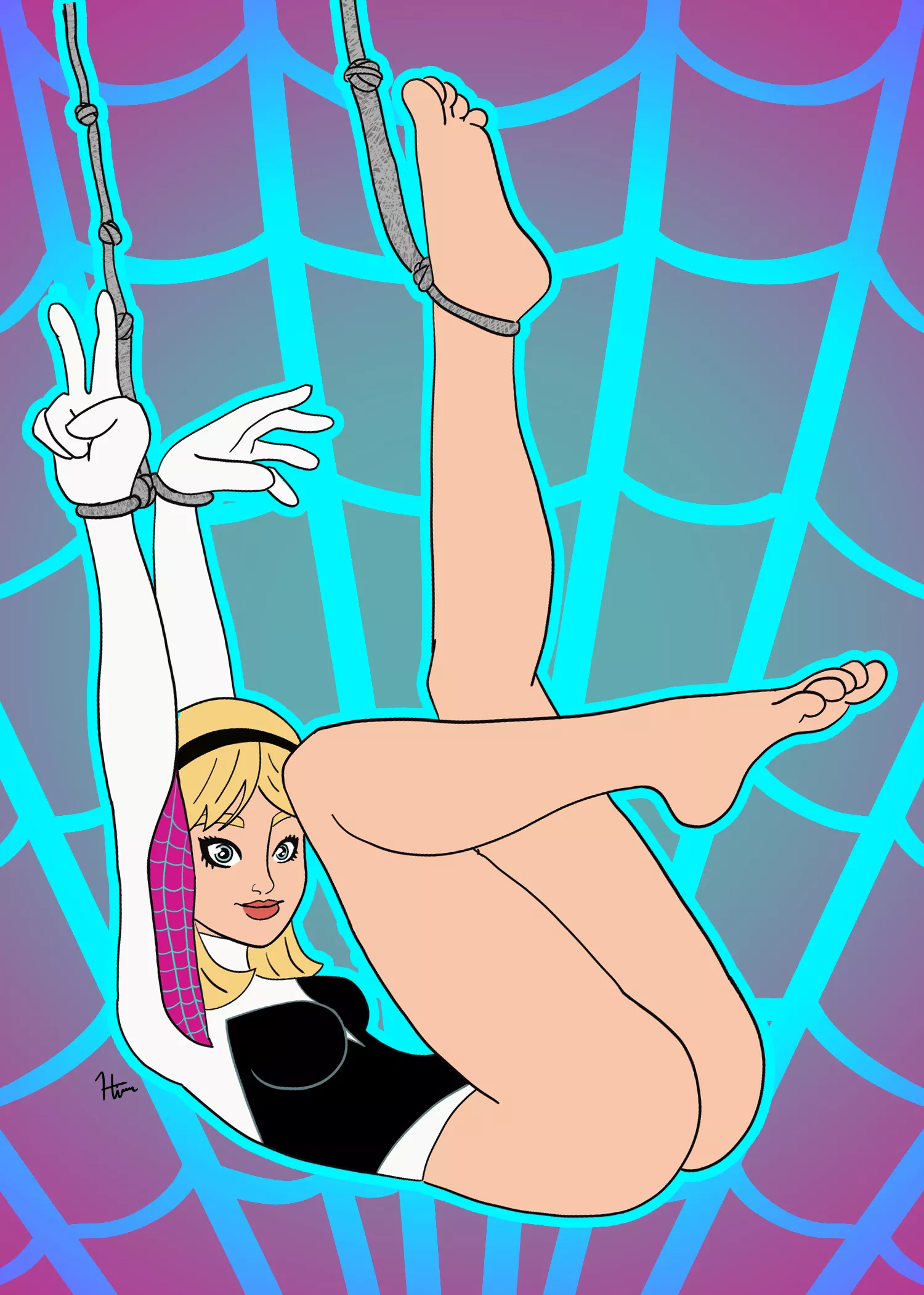 SpiderGwen Pin-Up (HimerosDraws)