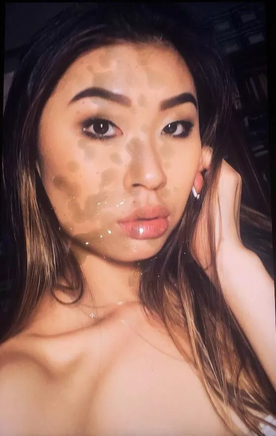 Splattered an amateur Asian baddie