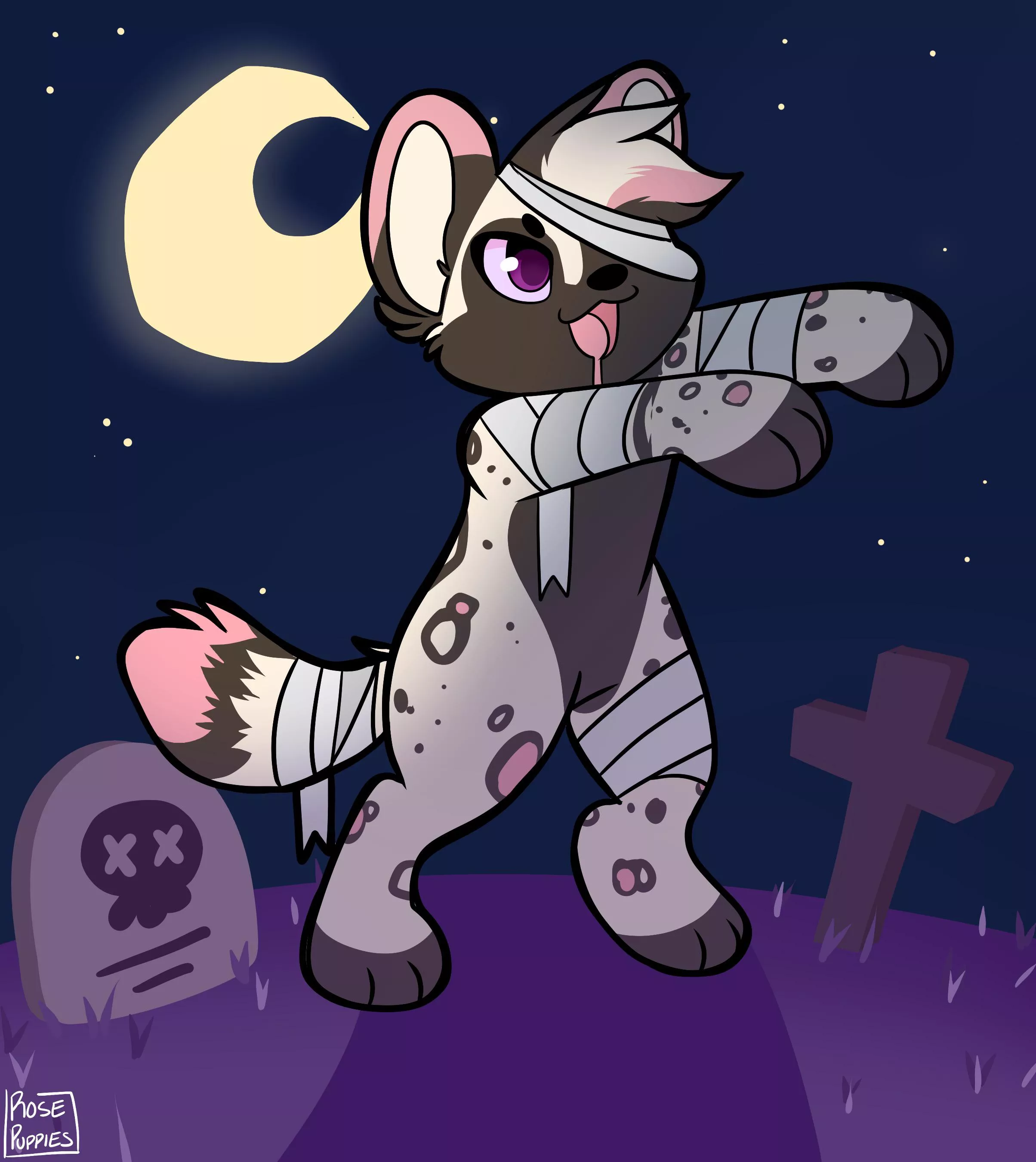 Spoooky ðŸ§Ÿâ€â™‚ï¸ (art by Rosepuppies)