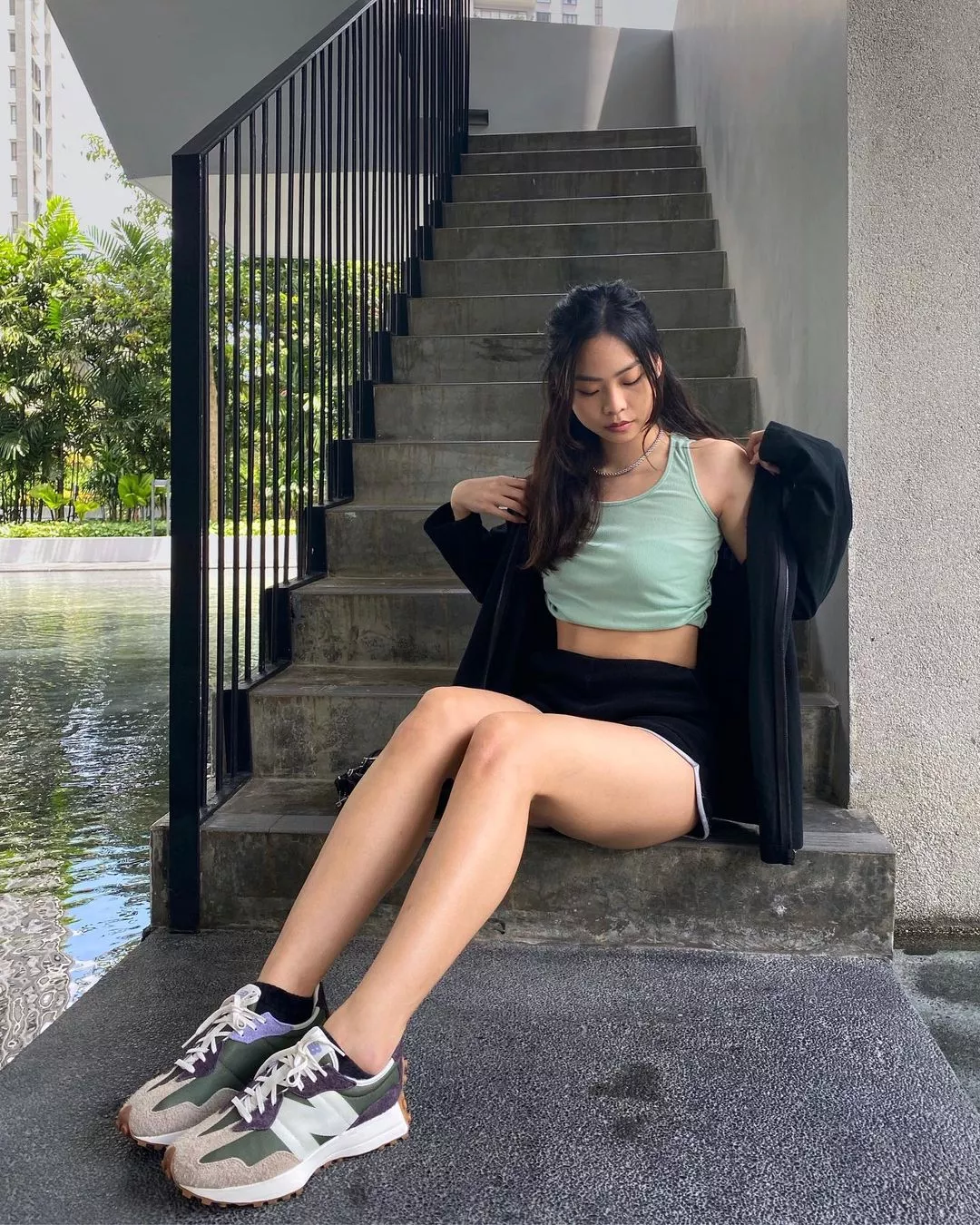 Staircase pose