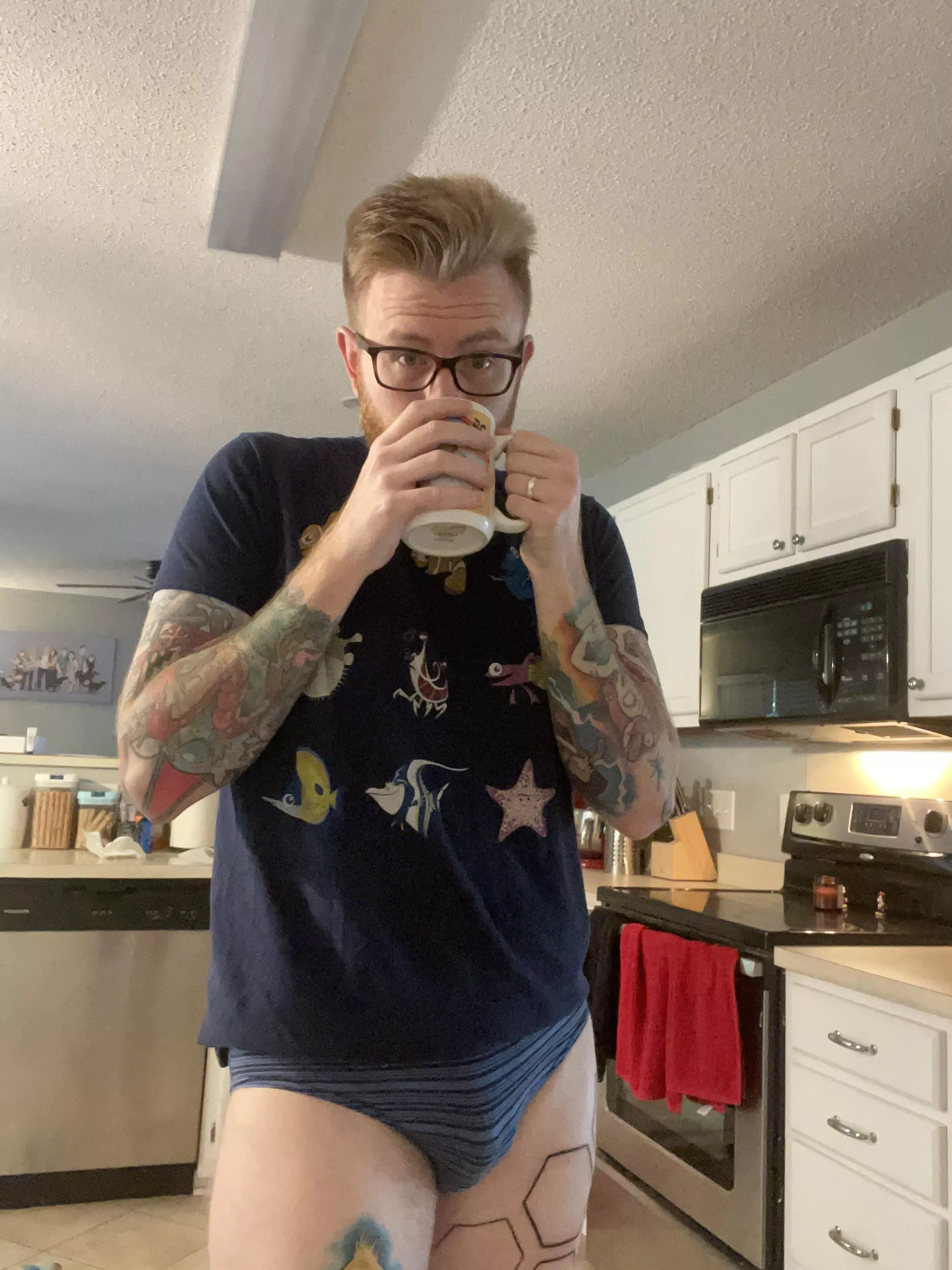 Starting the day off with some coffee