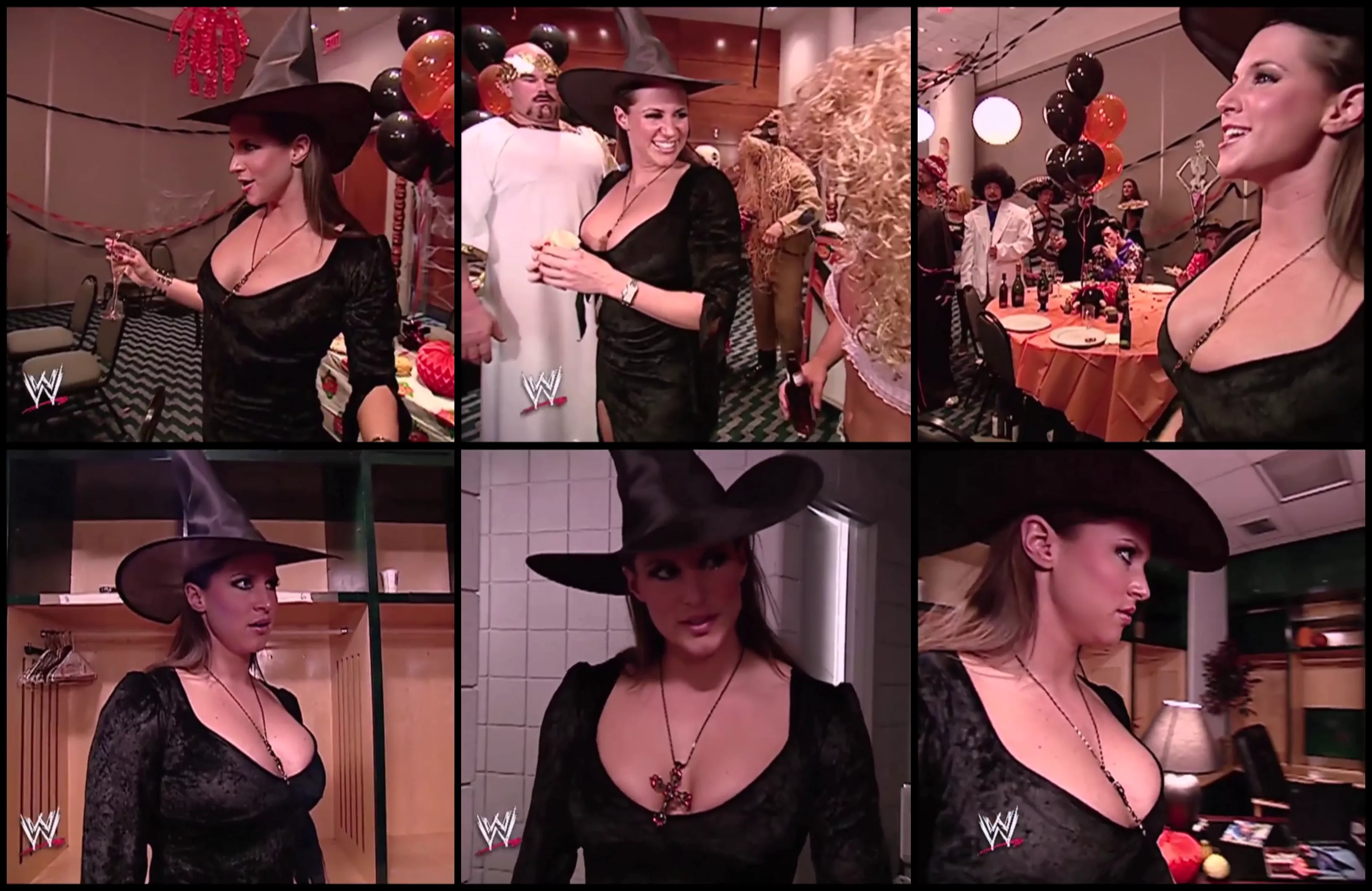 Stephanie McMahon as a busty witch