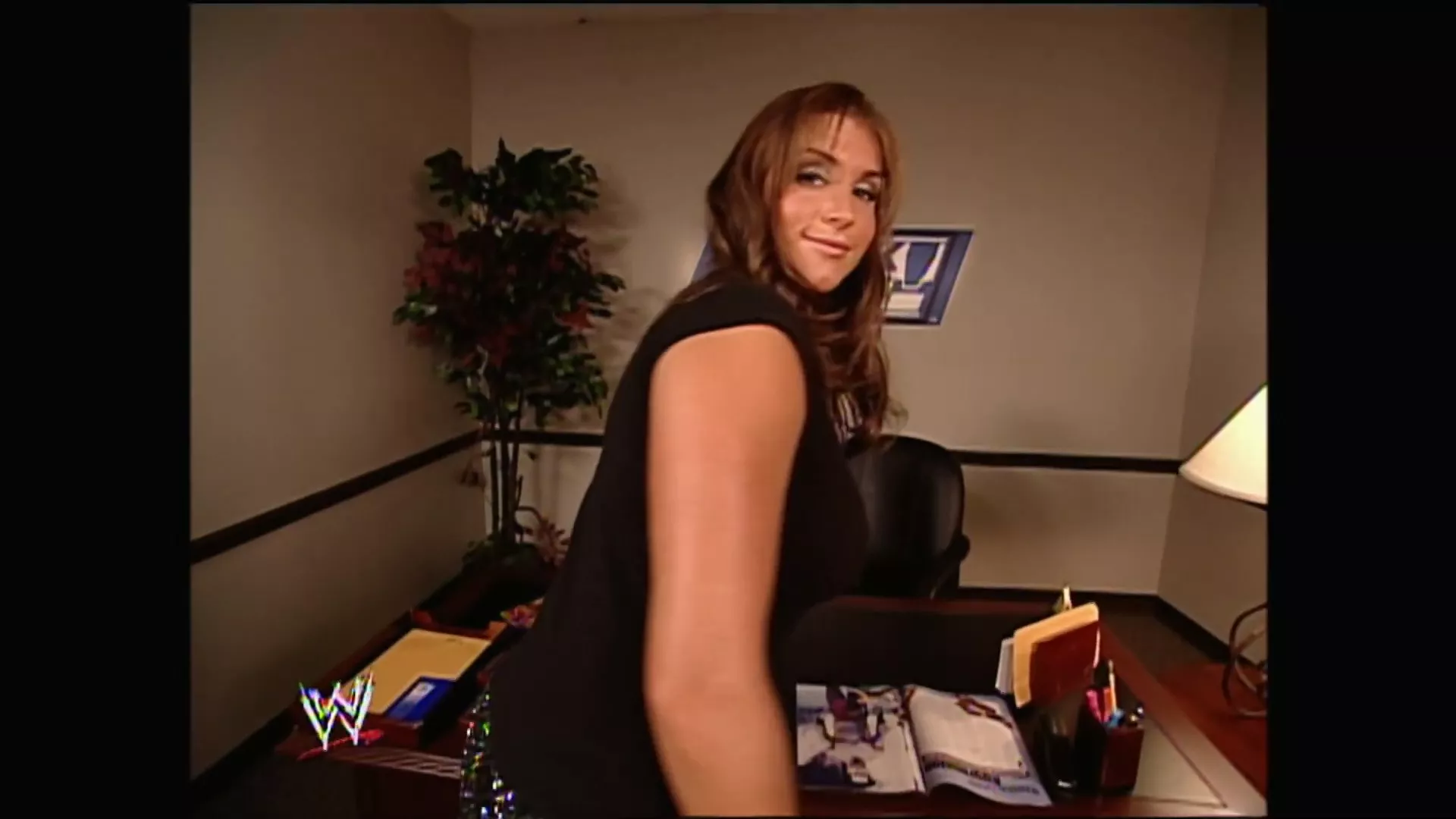 Stephanie McMahon looking ready to take it doggy style