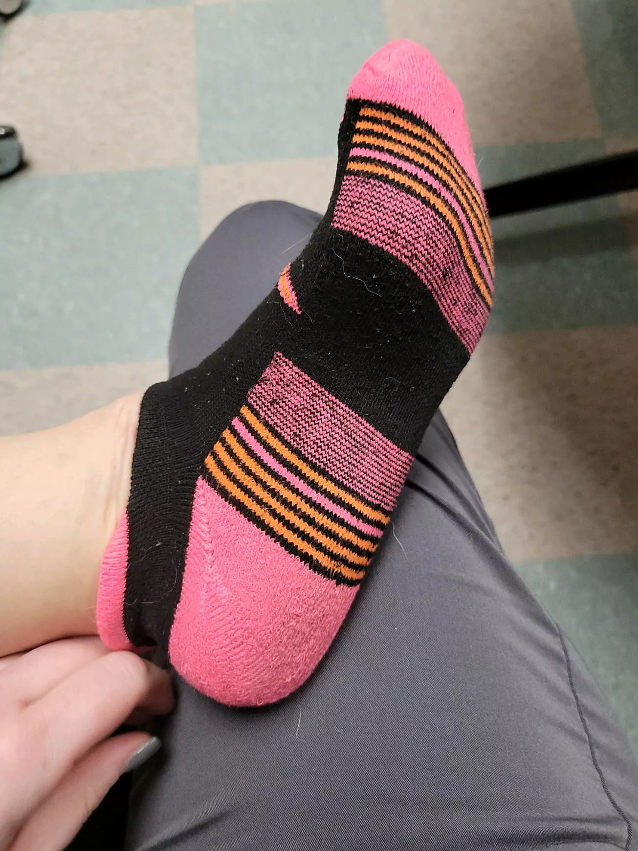 Still available!! I’m a nurse and I wore these for 5 days and boy do they reek. You know you want to sniff my socks! DM if interested!