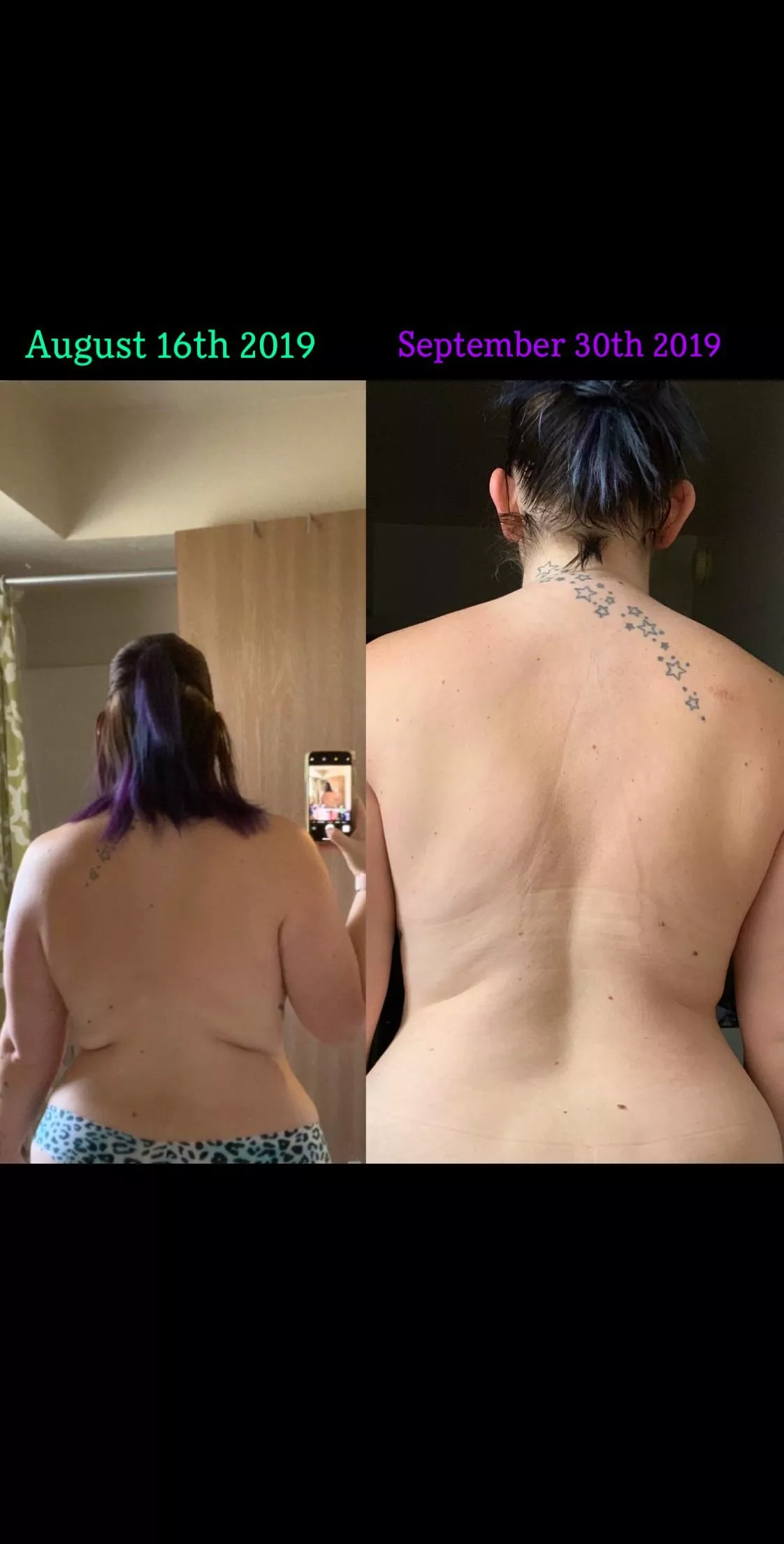 Still one of my FAVORITE moments when I realized Keto was working for me♥️ Goodbye Back Boobies😝 SW 210 CW 160 GW 135-140