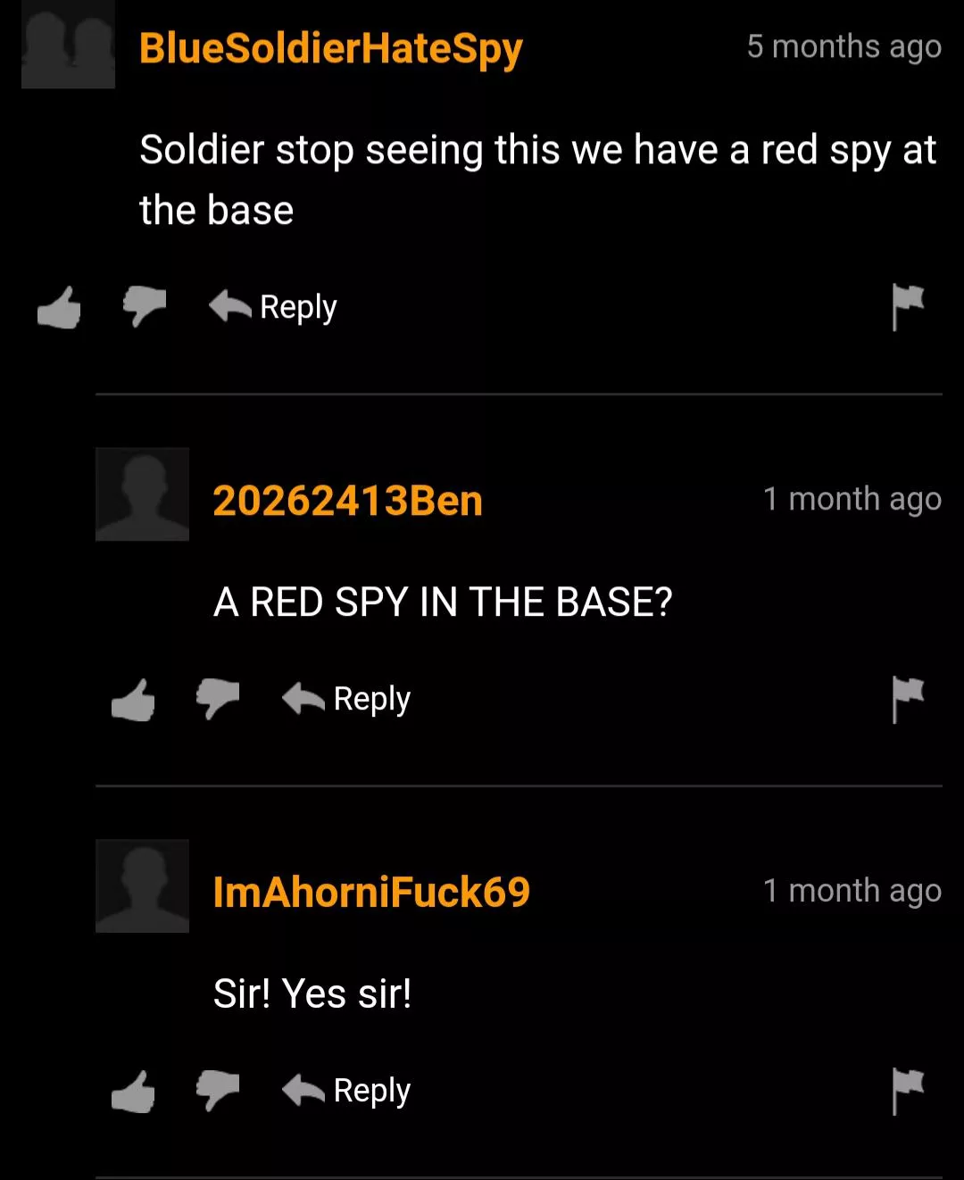 Stop scrolling through reddit there's a red spy in the base!