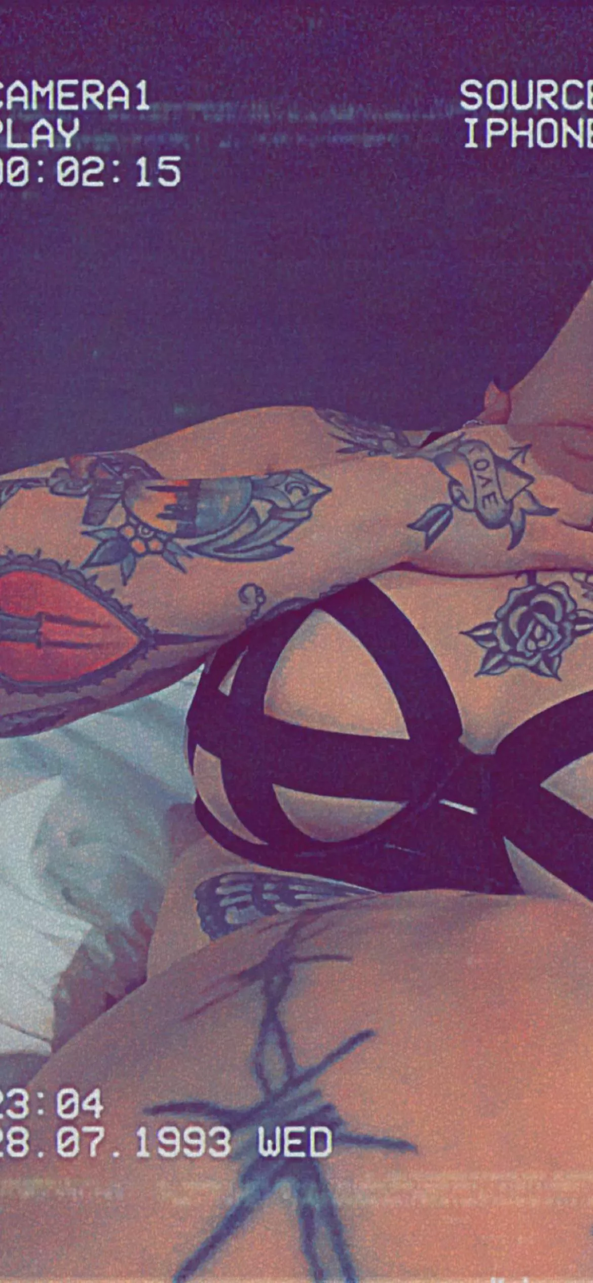 Strappy underwear ft Tattoos