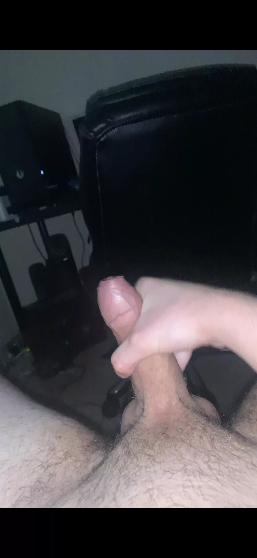 Stroking my cock