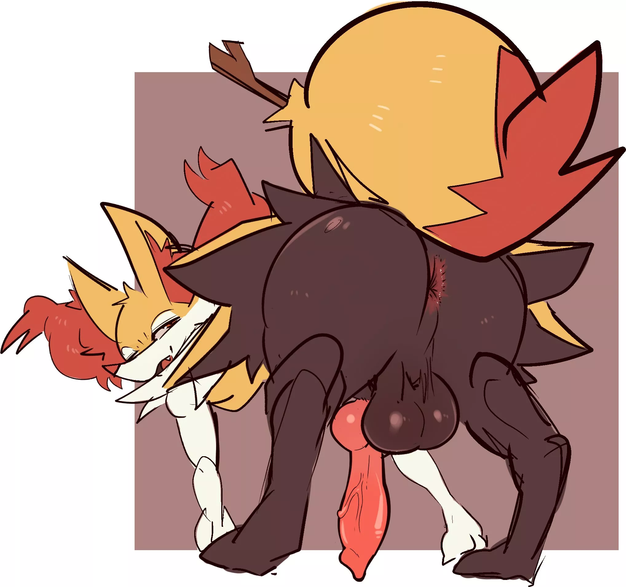 Submissive Braixen [Sherlu]