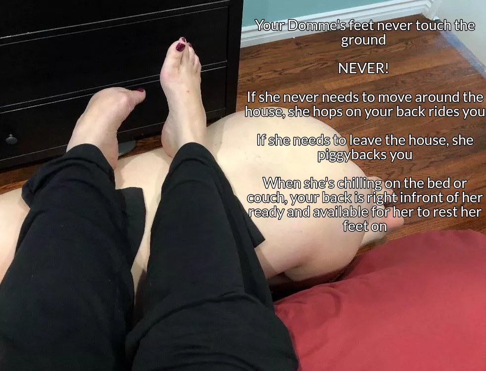 Such perfect superior feet shouldn't have to touch the ground