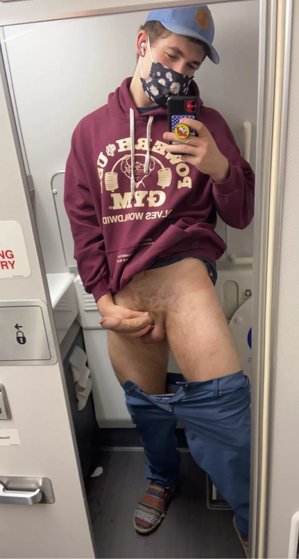 Suck me off in the airplane bathroom