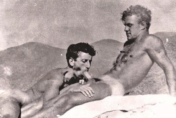 “Sucking cock in the dunes - decade unknown” …