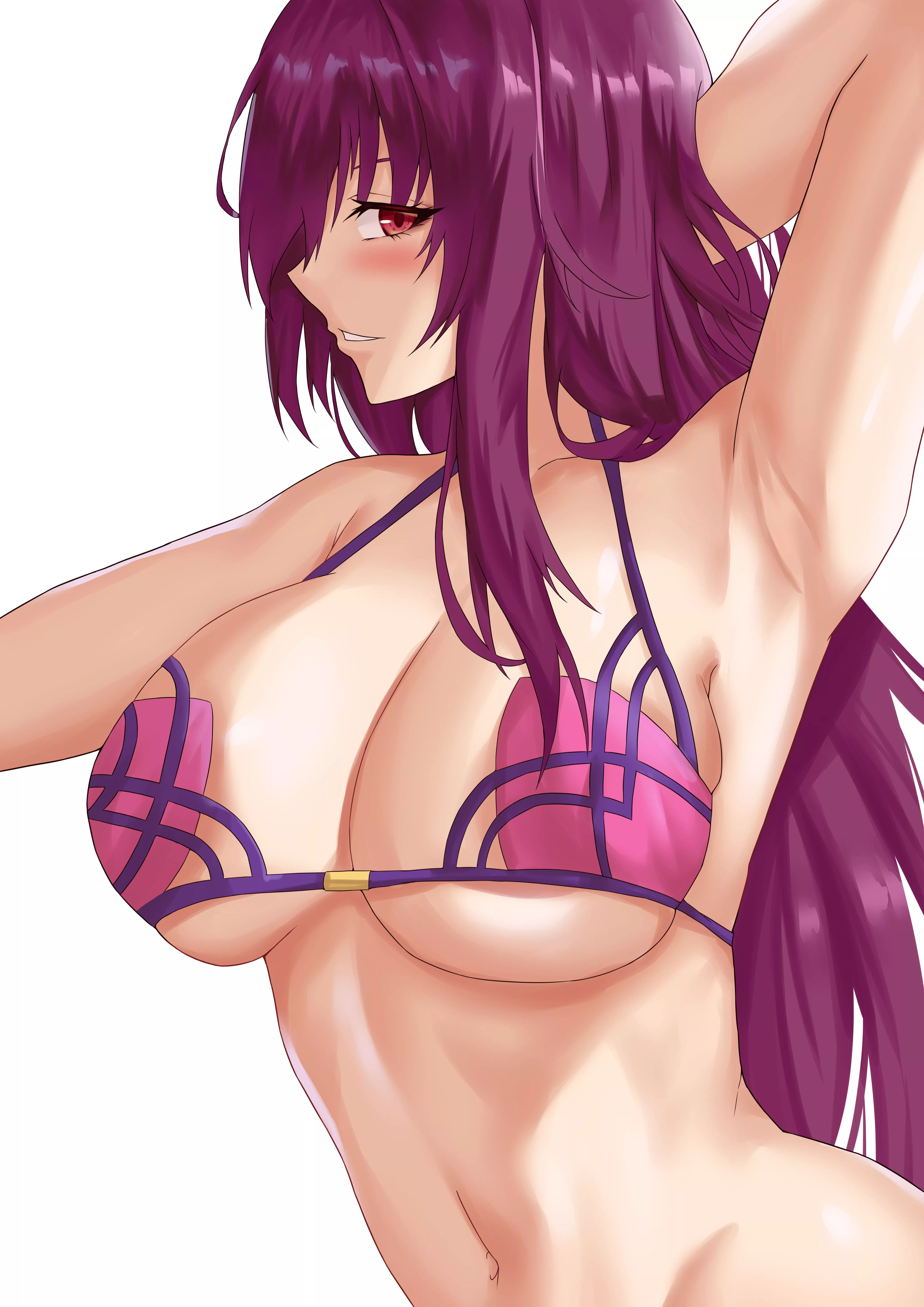 Sultry Swimsuit Scathach.