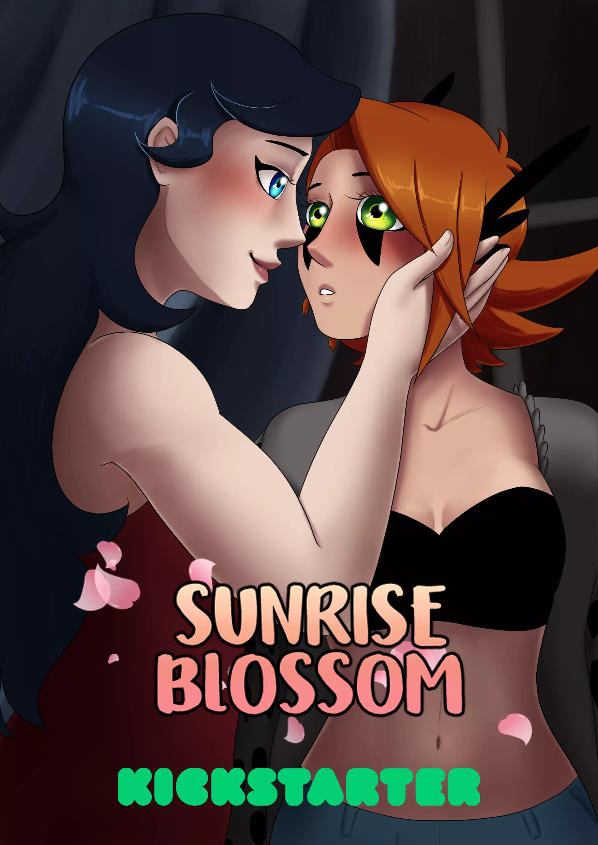 [Sunrise Blossom] vol 2 cover! 🌸🪶💕🦅🌺 It's a reference to the cover of a famous GL manga, can you guess what it is? 💖 Pre-launch link in the comments!