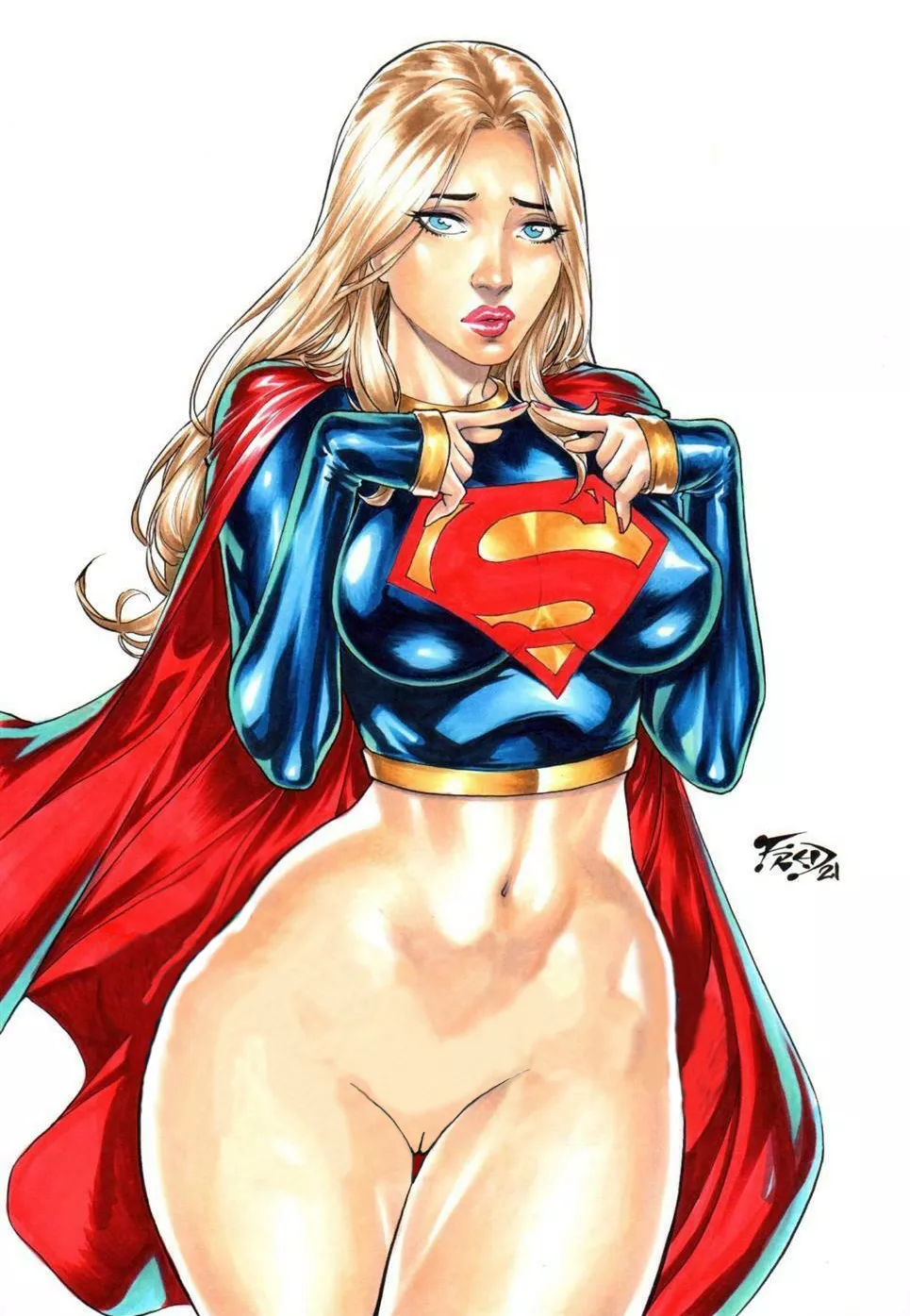 Supergirl wanting something (Fred Benes/Nikk650) [DC Comics]