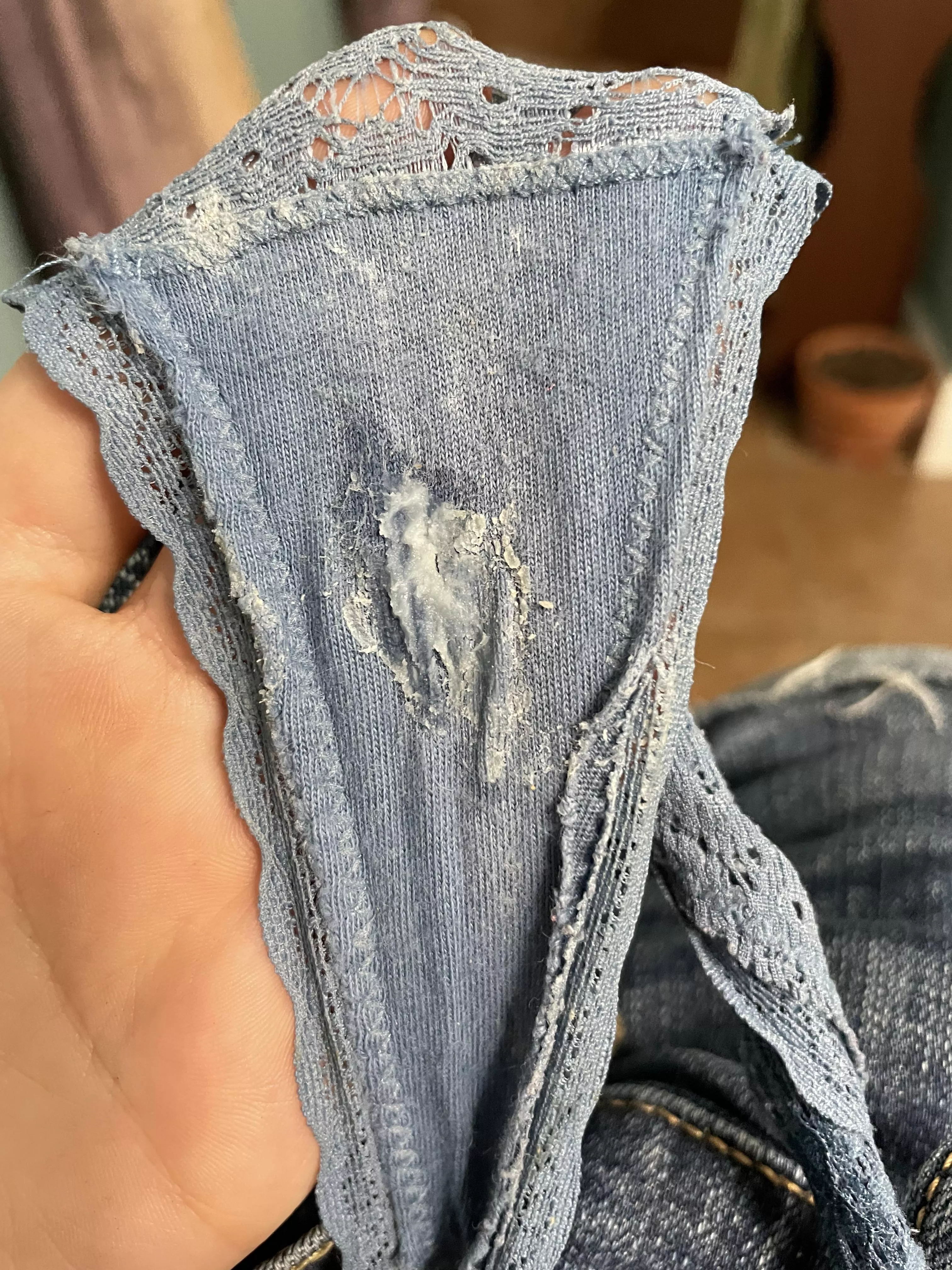 Sweaty creamy panties