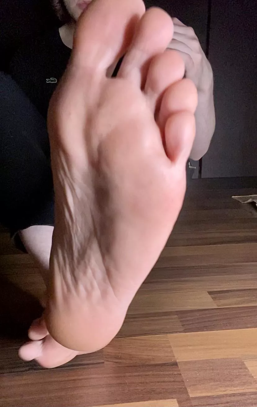 Sweaty teen feet