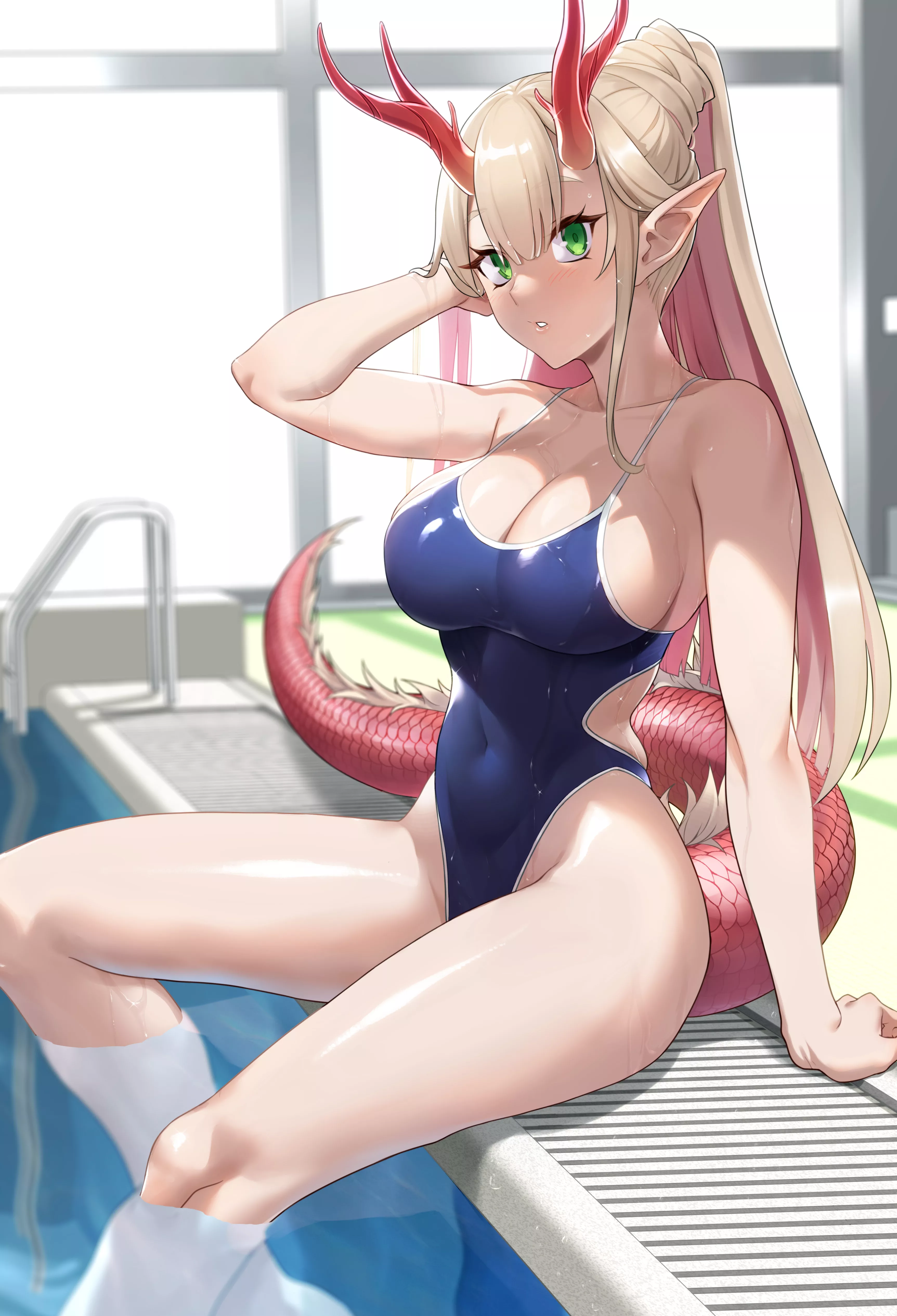 Swimming Dragon Girl (Prime) [Original]