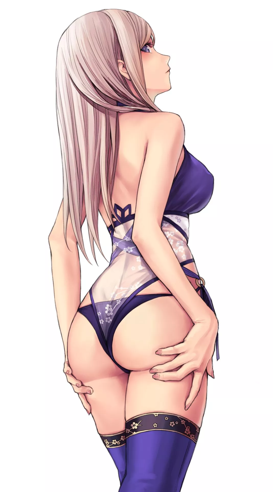 Swimsuit with thigh highs