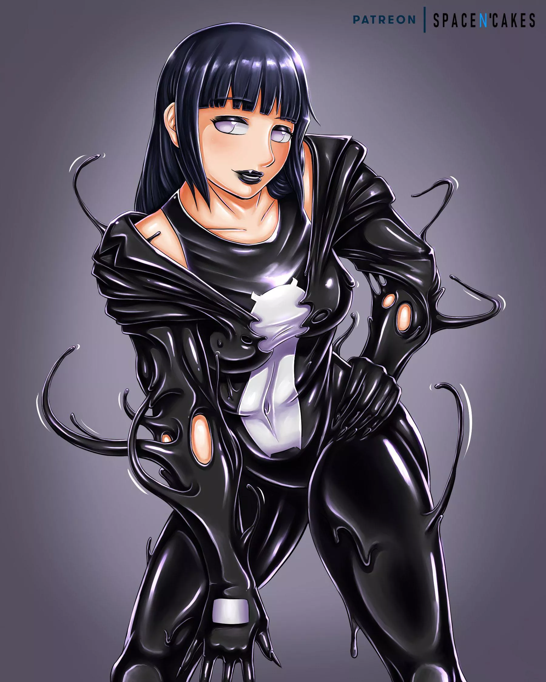 Symbiote Latex Hinata (SpaceNCakes) [Naruto]