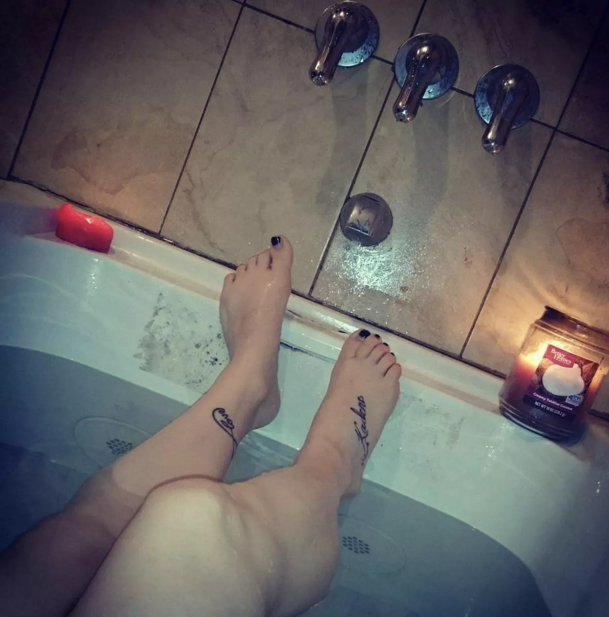 Taking a nice hot calming bath tonight… who wants to join?