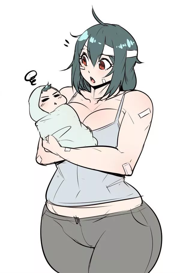 Taking care of her son after sparring!