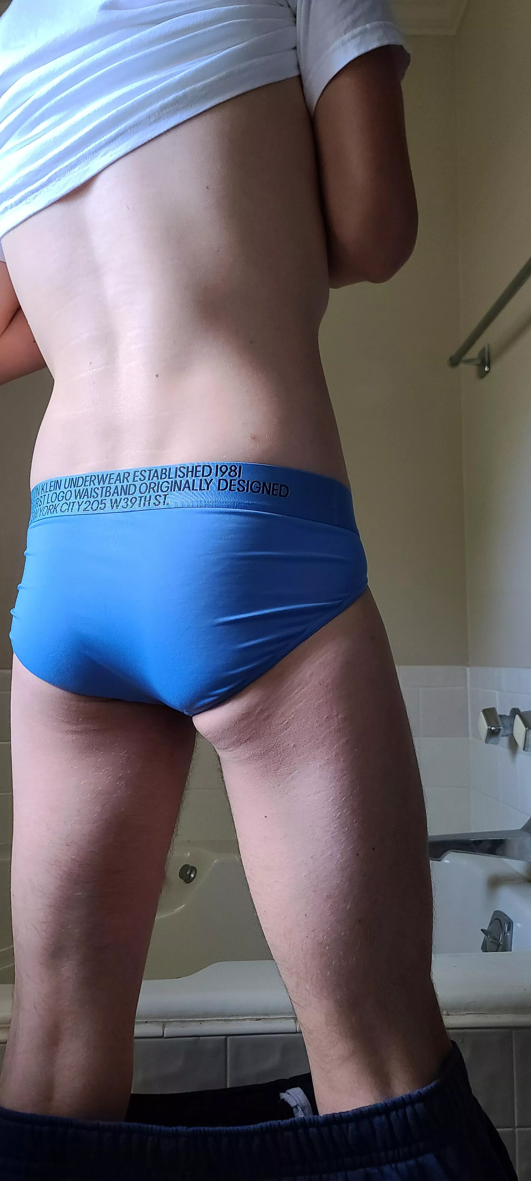 Tall guy in briefs