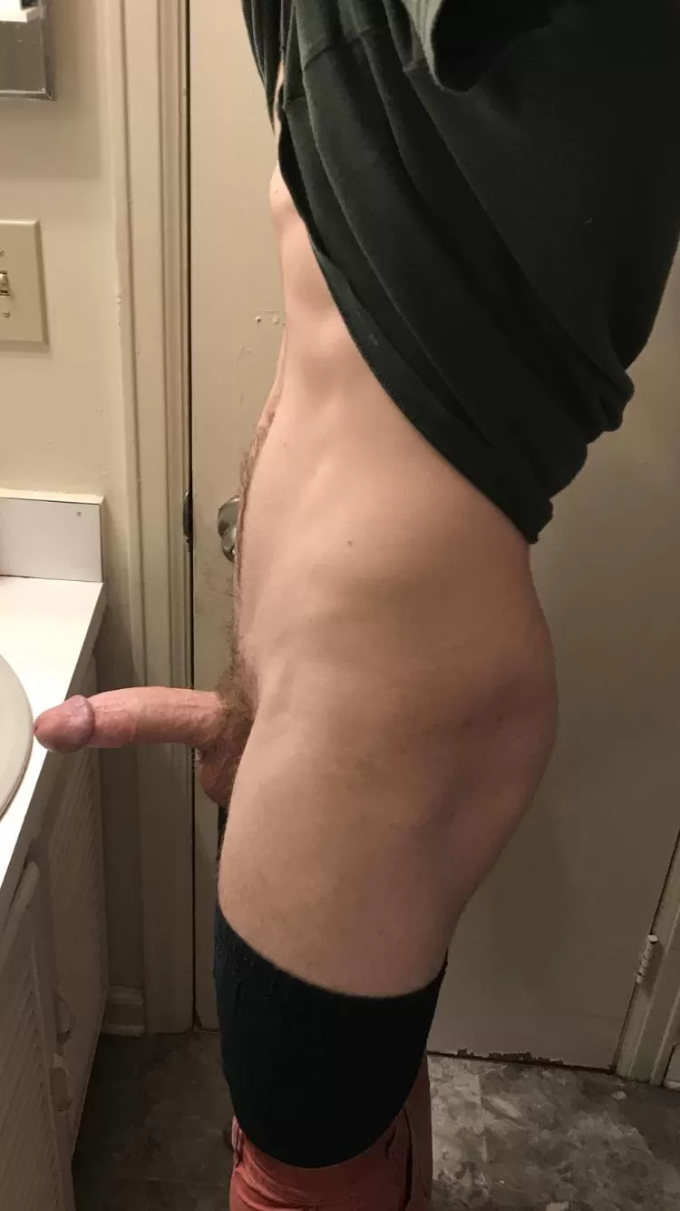 Tall, skinny, packing a big cock!