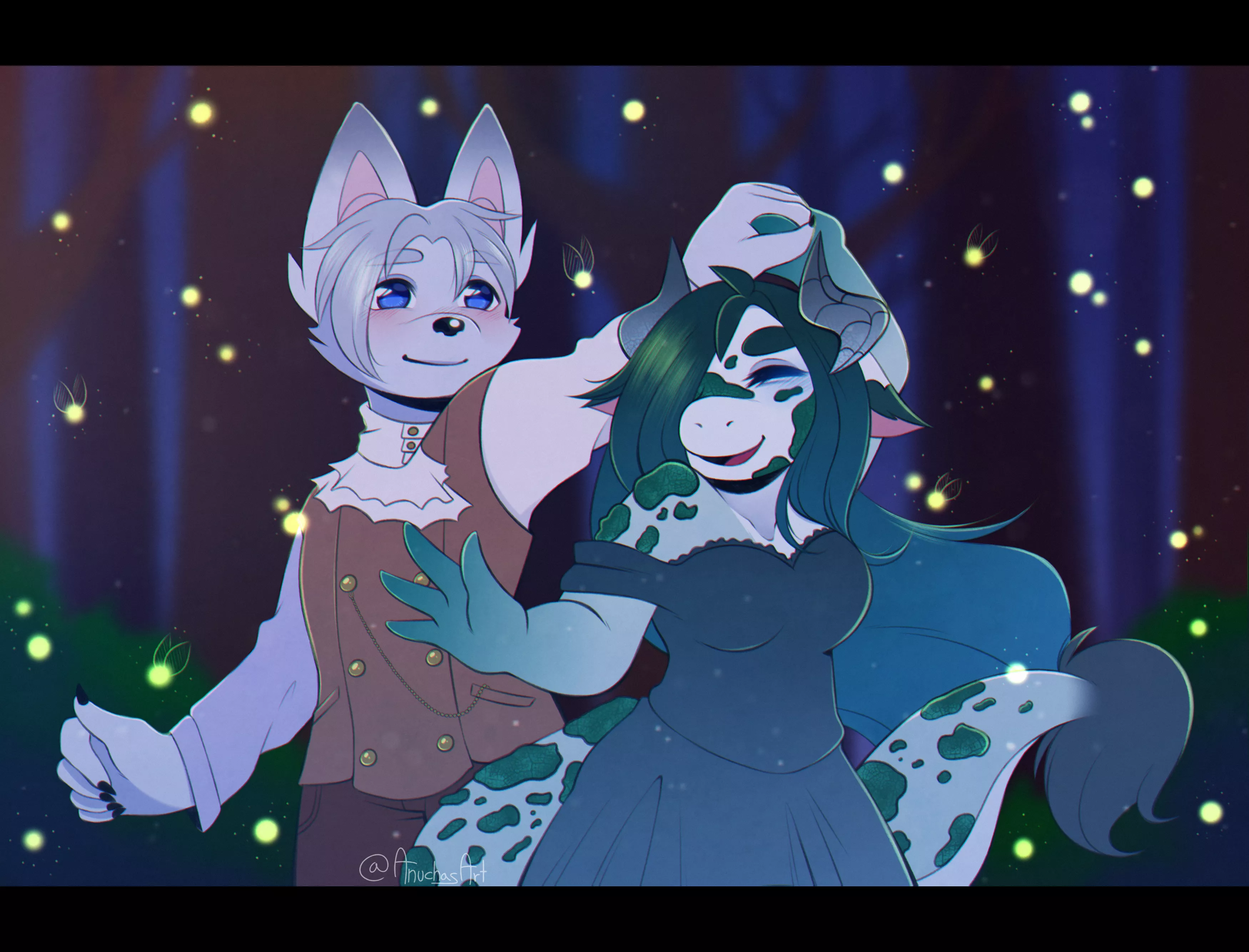 Tames & Kore dancing in the forest