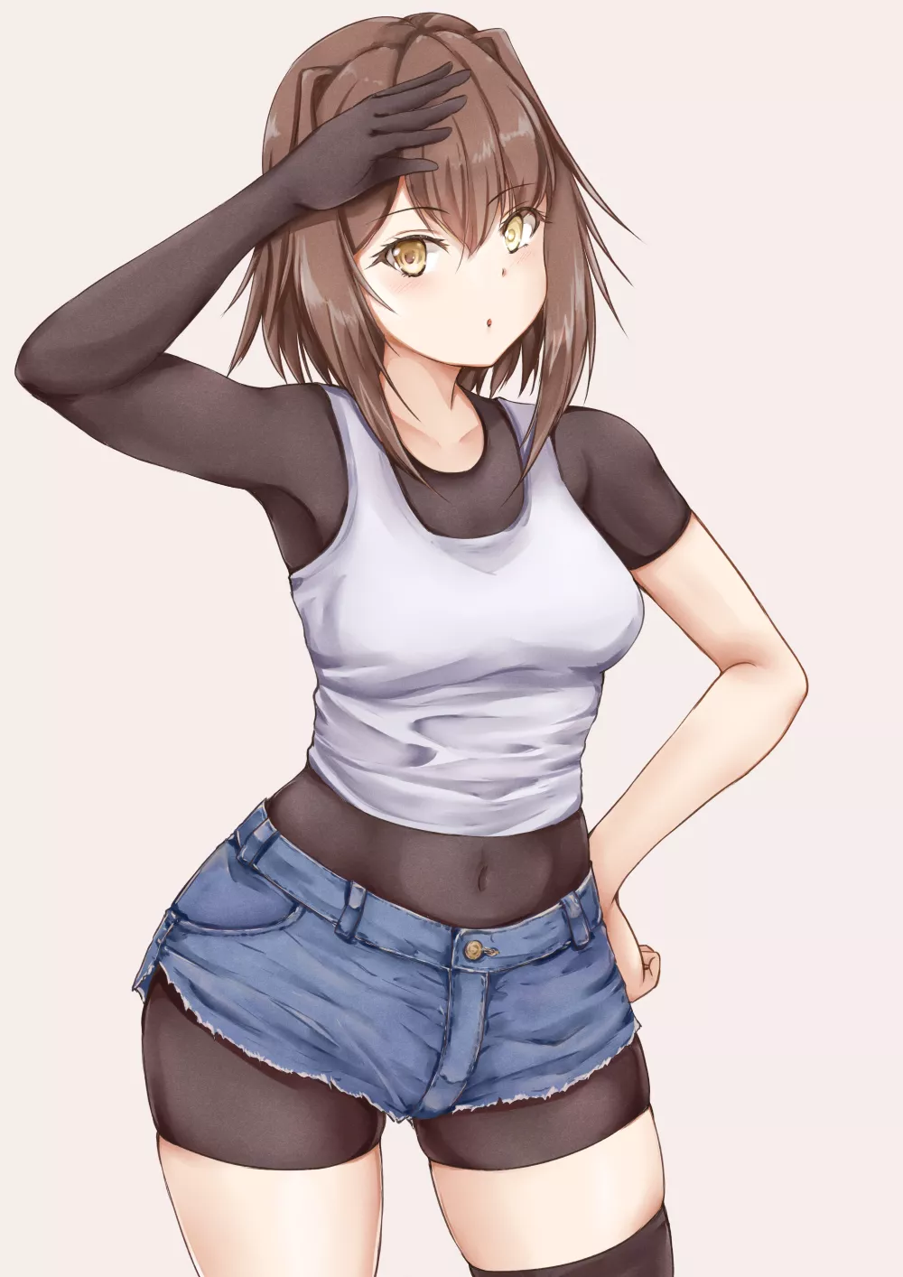 Tank Top And Short Shorts Furutaka (Koru Pera) [Kantai Collection]