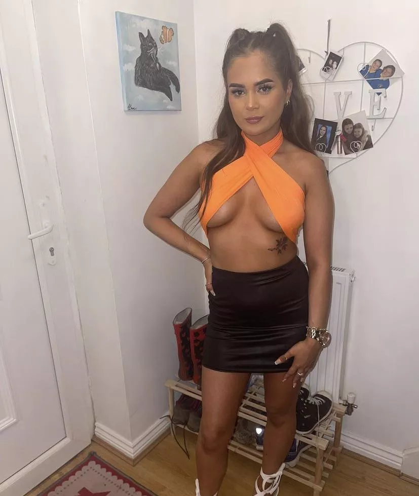 Tanned in orange