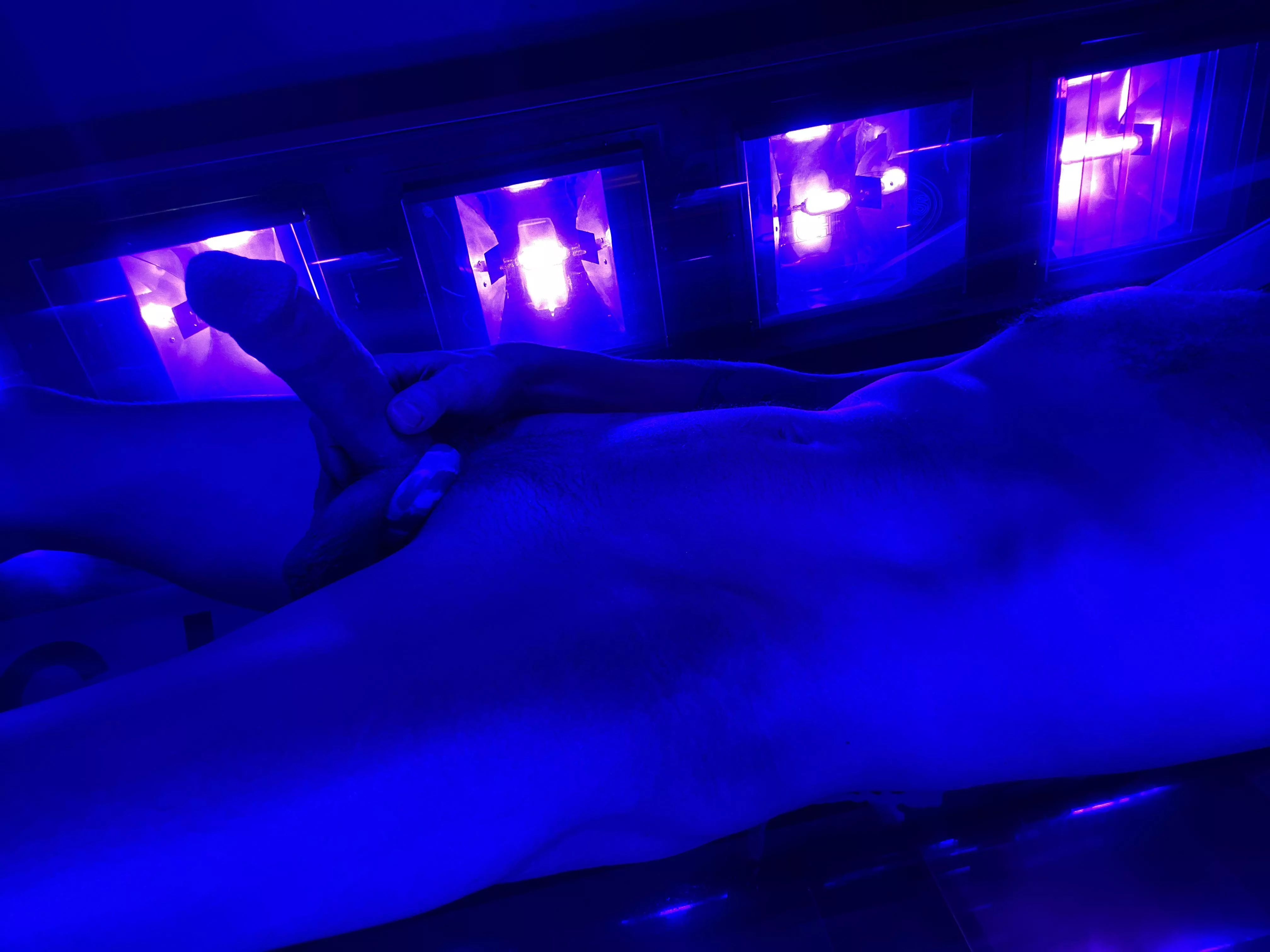 Tanning always gets me hard