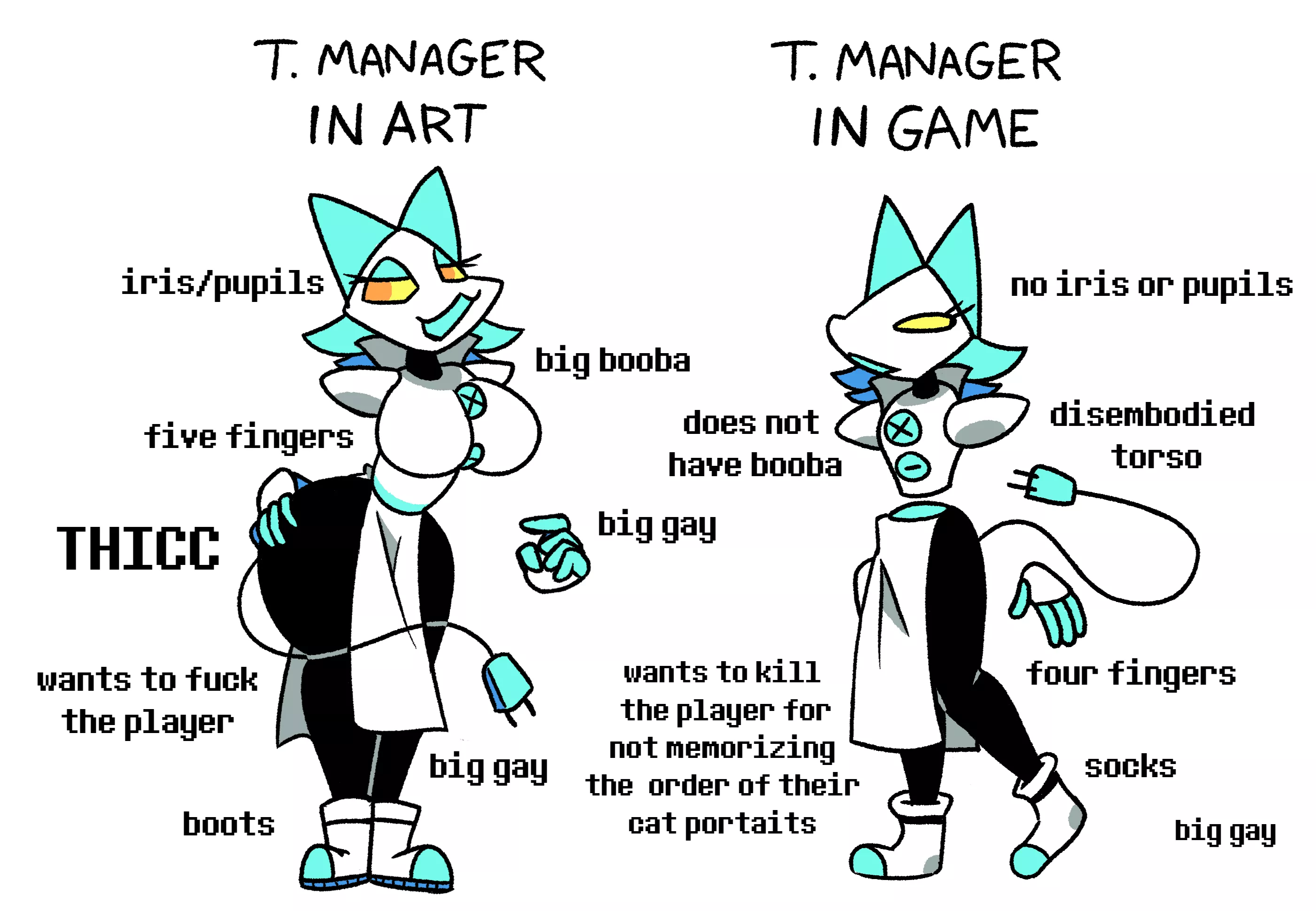 Tasque Manager in art vs in-game [meme]