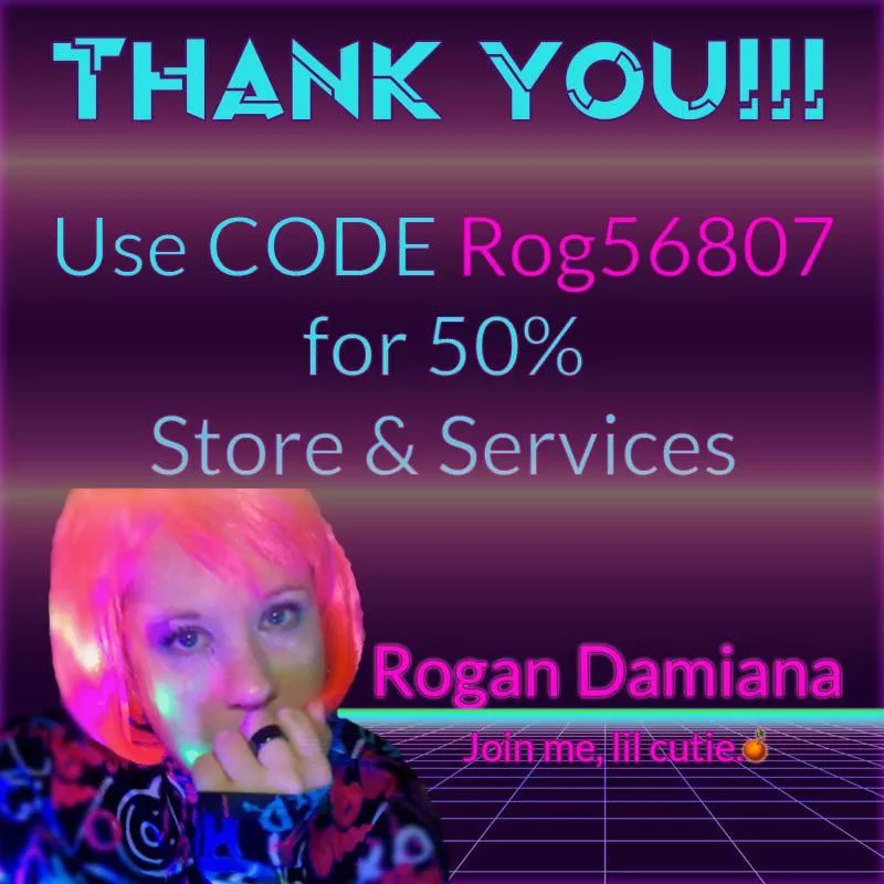 Thank you for making August my biggest month so far on ManyVids!!! Use code Rog56807 for 50% off my store and services!!! Link in comments.