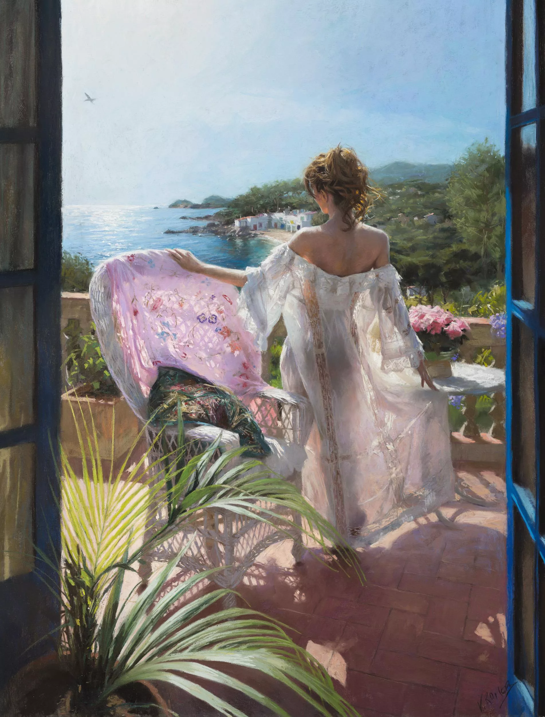 The author of the painting: Vicente Romero Redondo