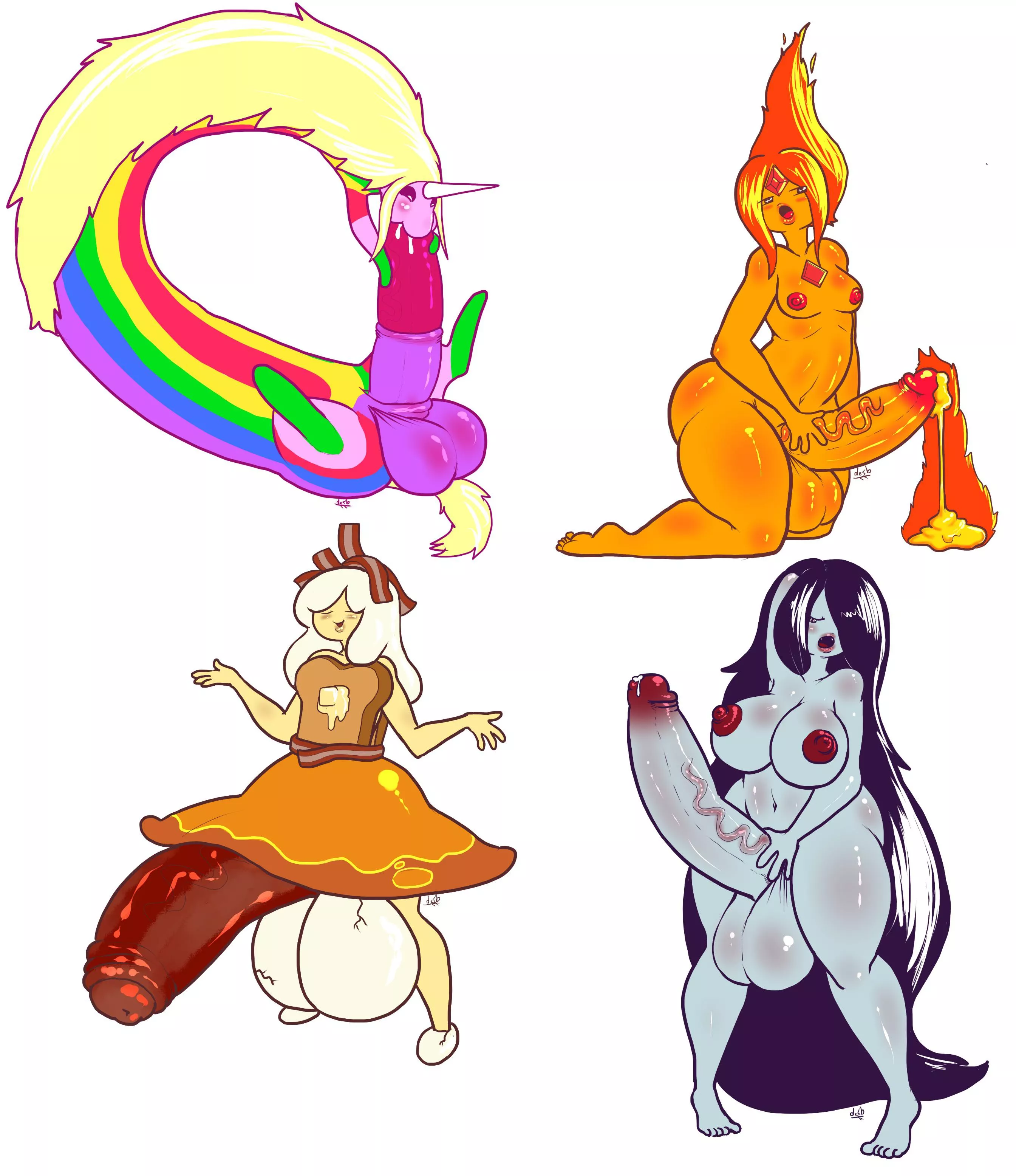 The beautiful Futas of [Adventure Time] (Artist: desbjust)