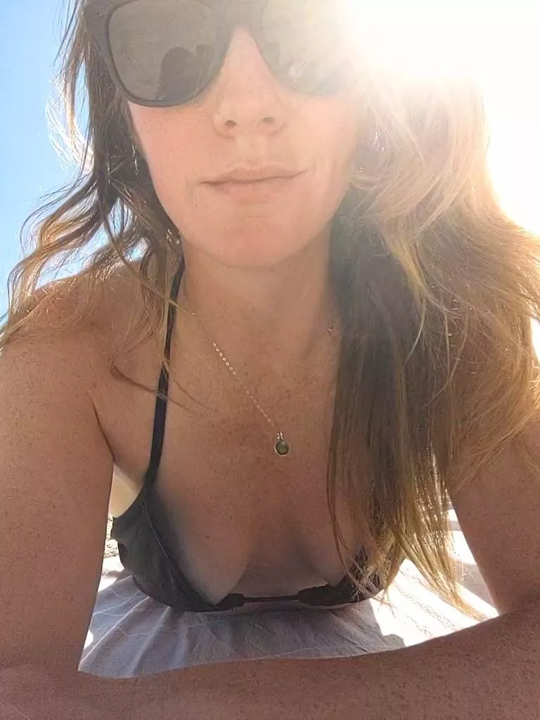 The closest I can come to topless at this beach, they're {f}airly uptight.