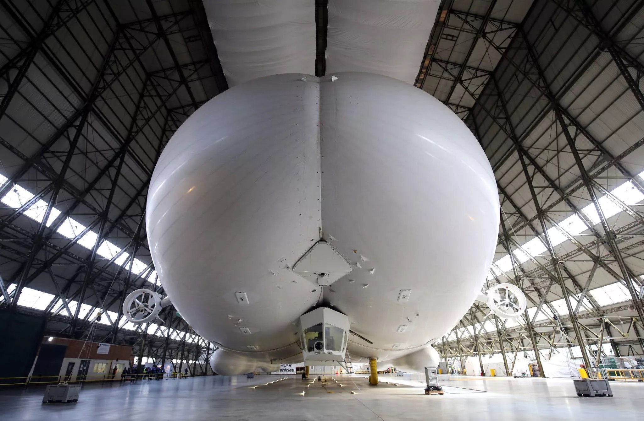 The Hybrid Air Vehicles Airlander 10, a British hybrid airship